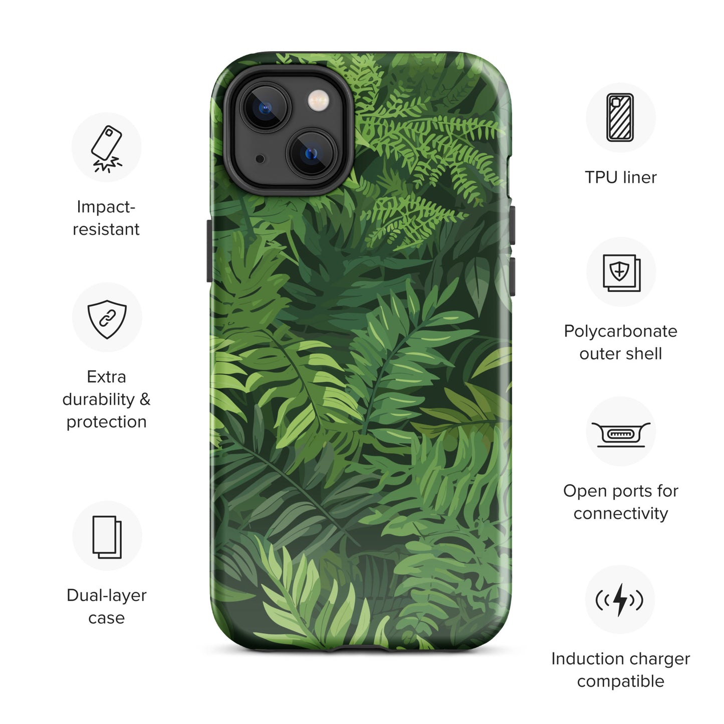 "Ferns" Tough Case for iPhone®