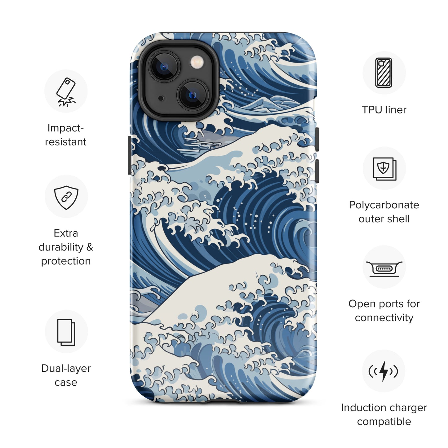 "Wave" Tough Case for iPhone®