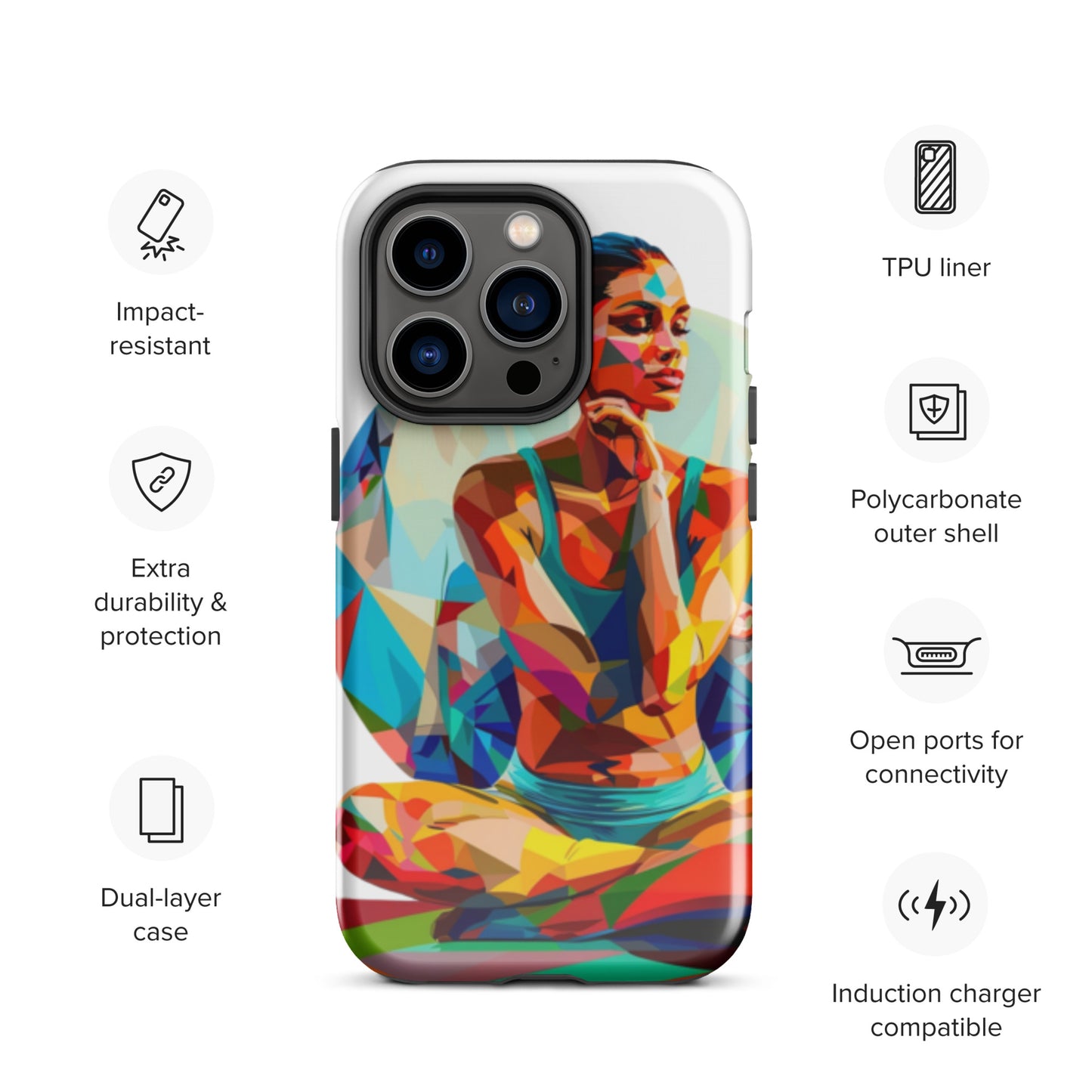 "sukhasana" Tough Case for iPhone®