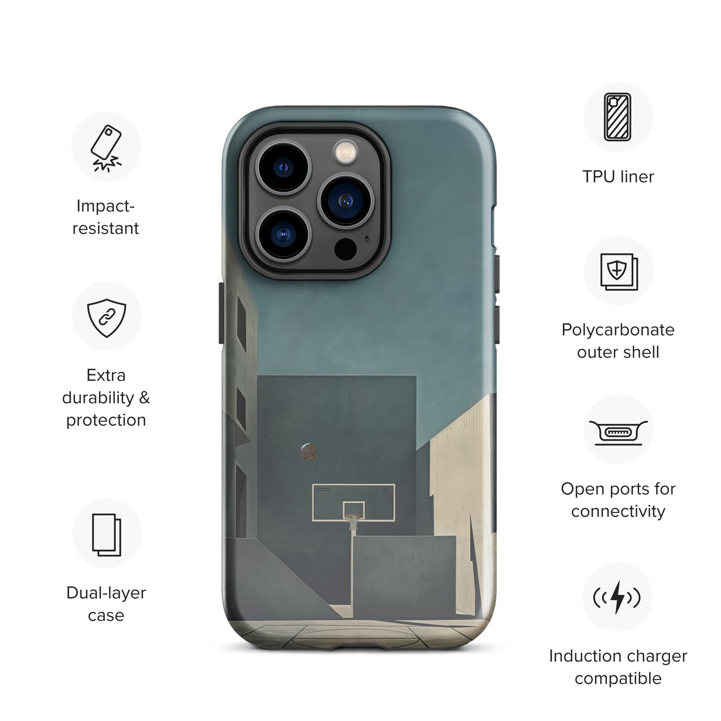 "Concrete" Tough Case for iPhone®