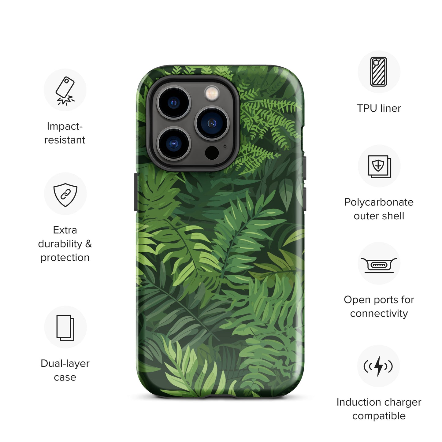 "Ferns" Tough Case for iPhone®