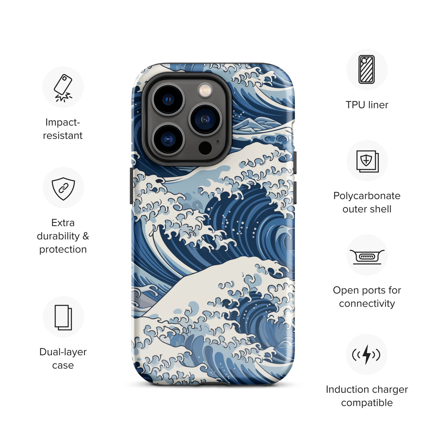 "Wave" Tough Case for iPhone®