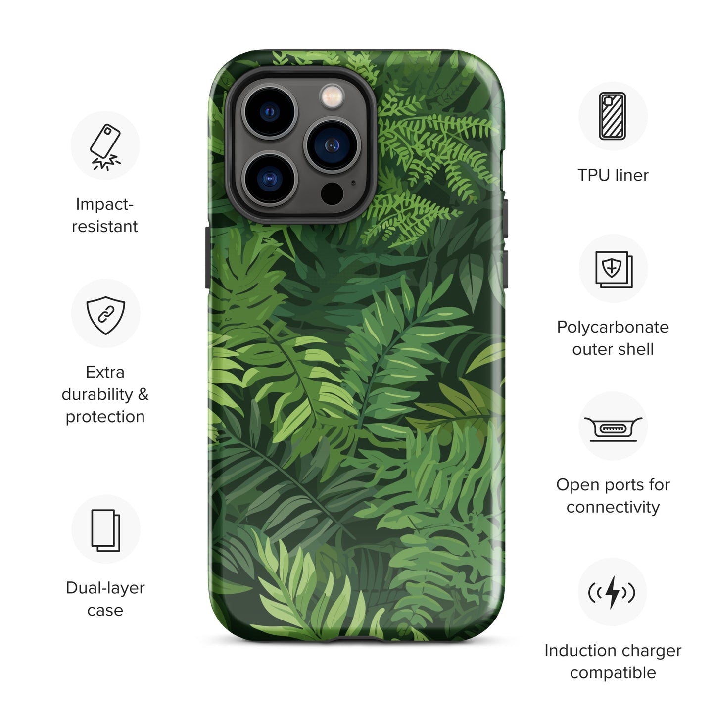 "Ferns" Tough Case for iPhone®