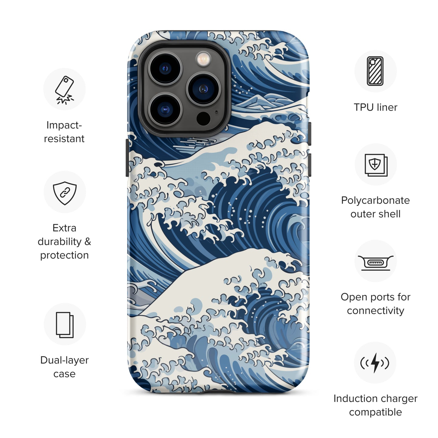 "Wave" Tough Case for iPhone®