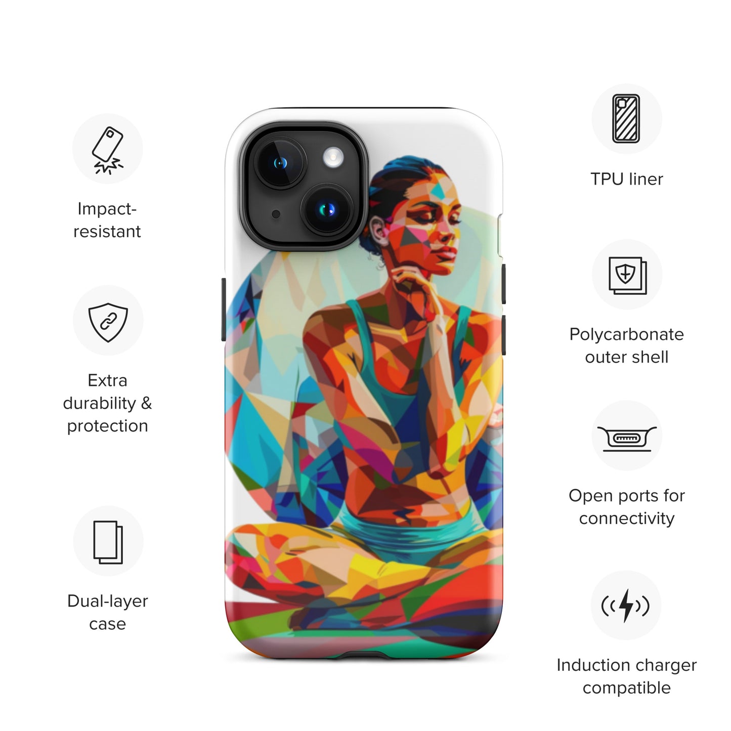 "sukhasana" Tough Case for iPhone®