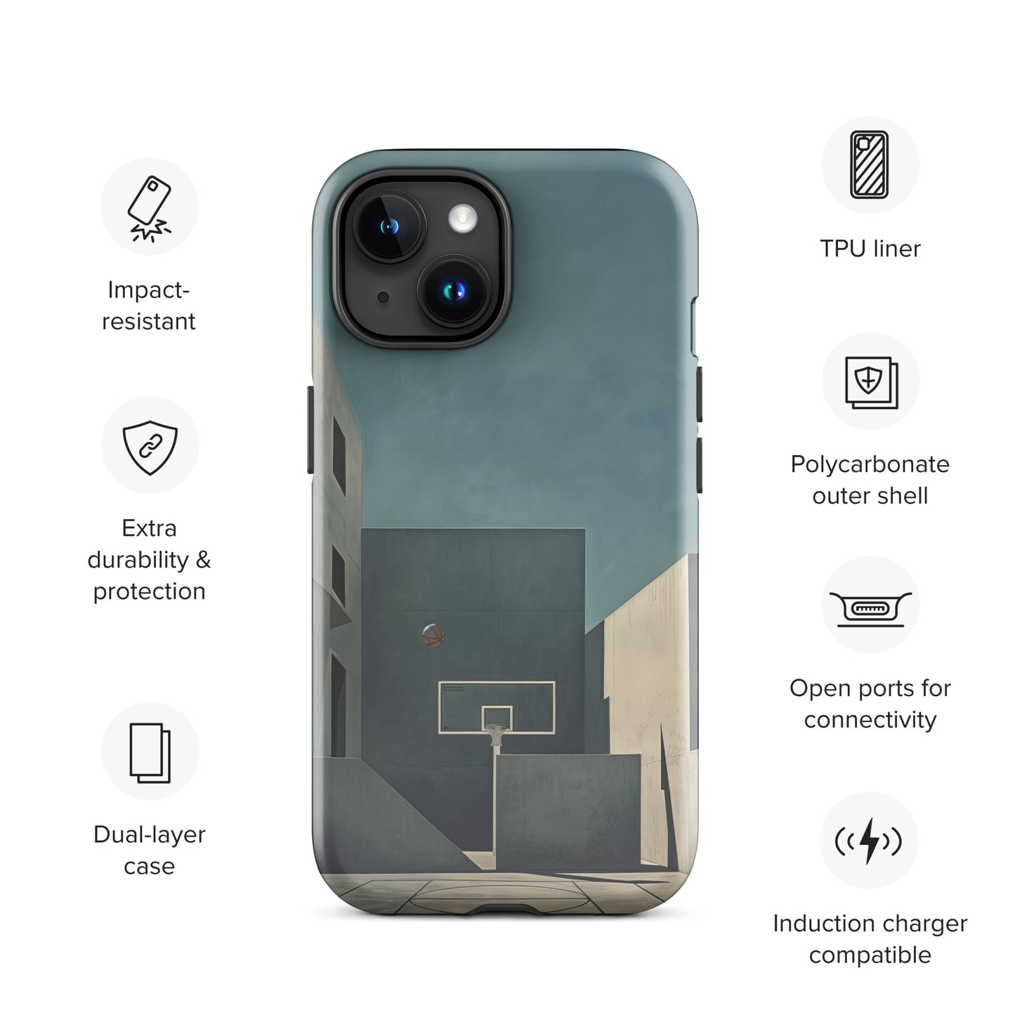 "Concrete" Tough Case for iPhone®