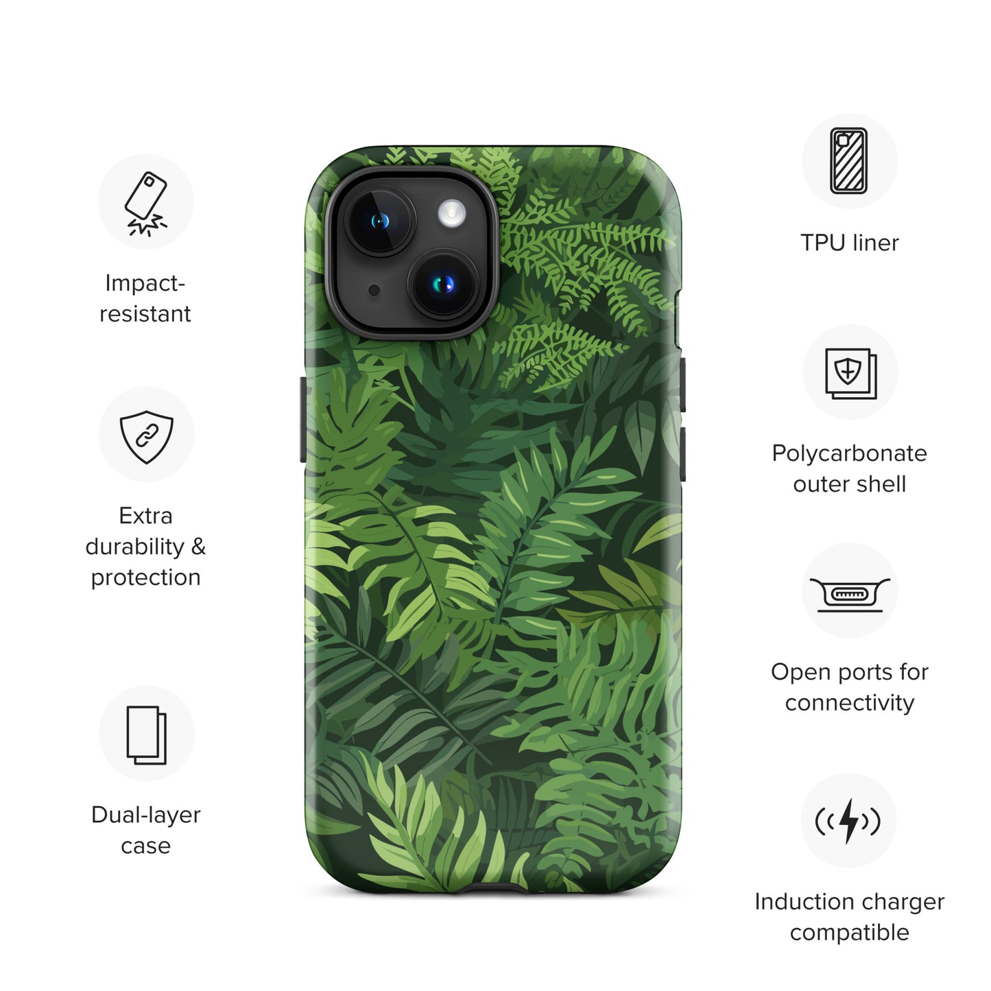 "Ferns" Tough Case for iPhone®