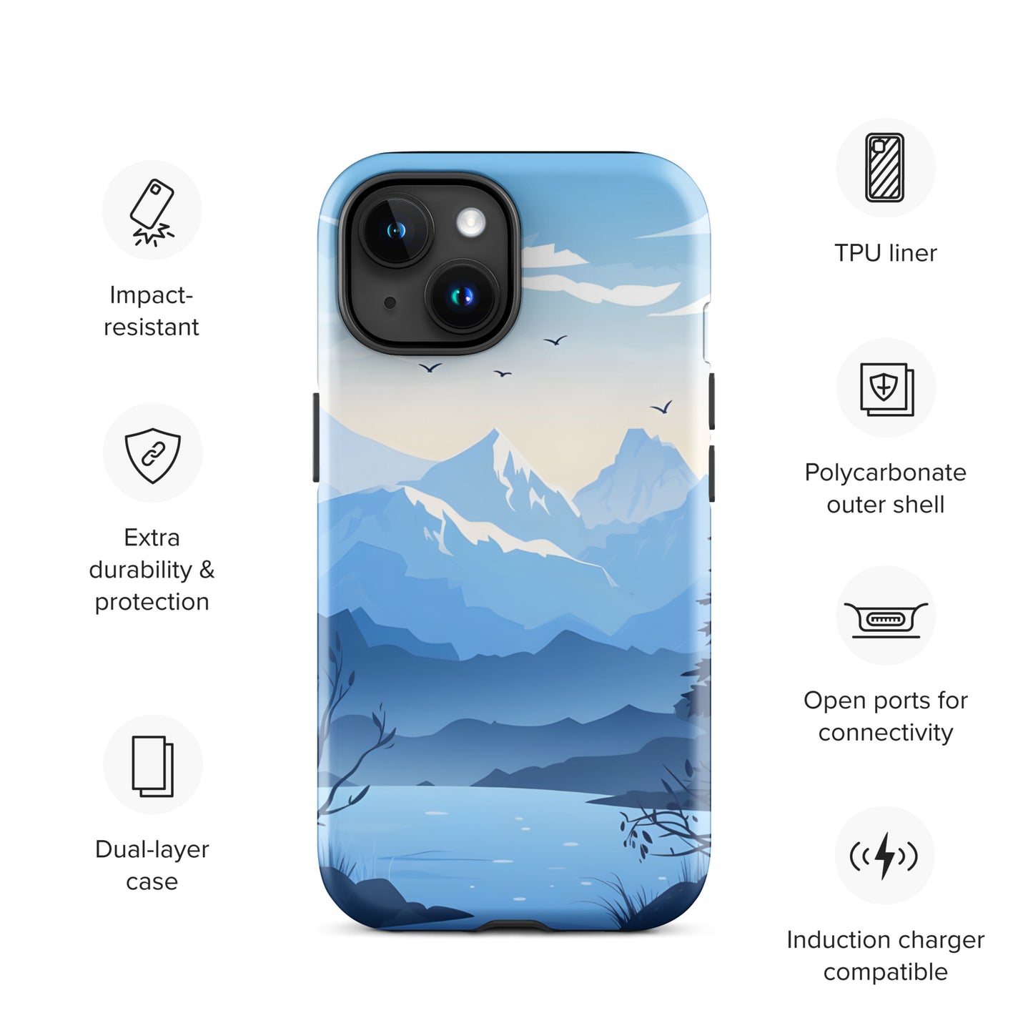 "Blue" Tough Case for iPhone®