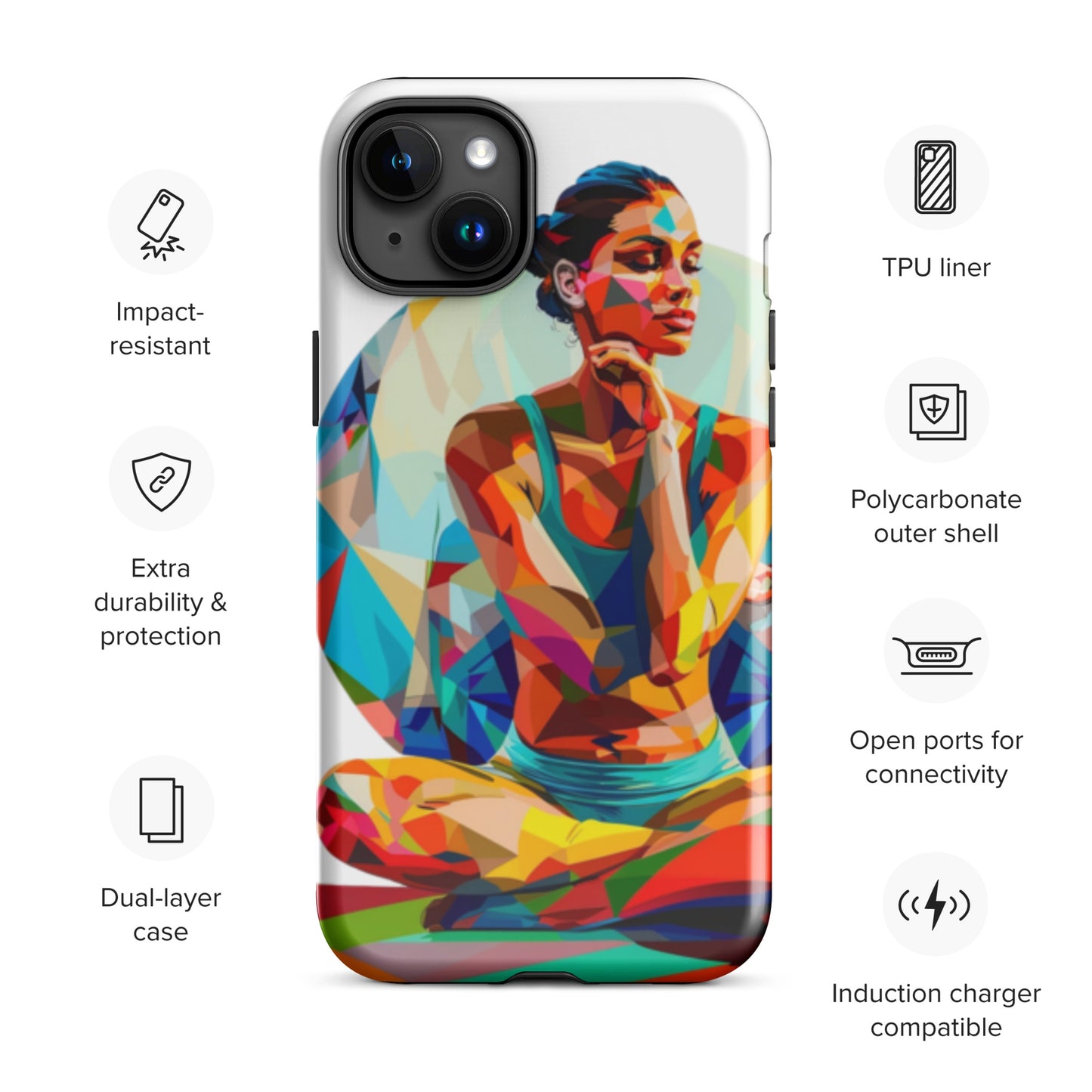 "sukhasana" Tough Case for iPhone®