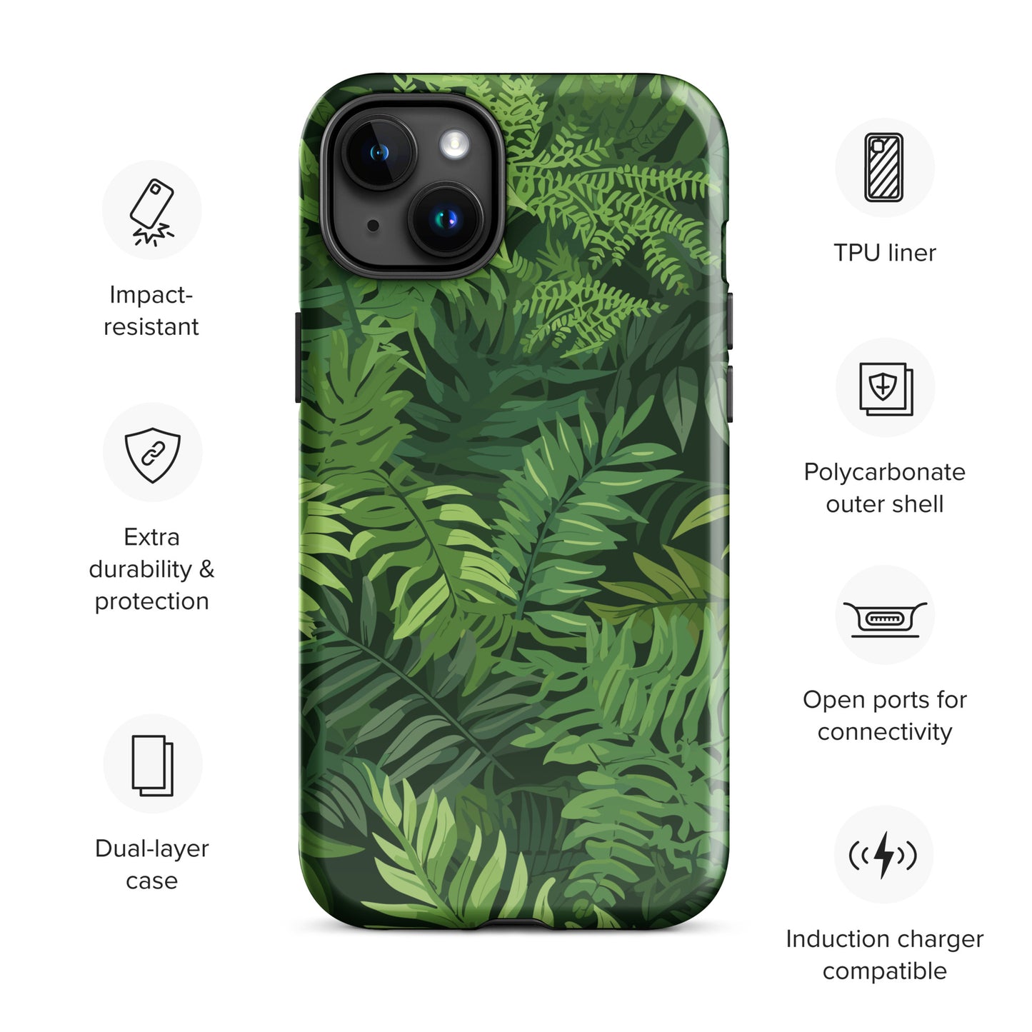 "Ferns" Tough Case for iPhone®