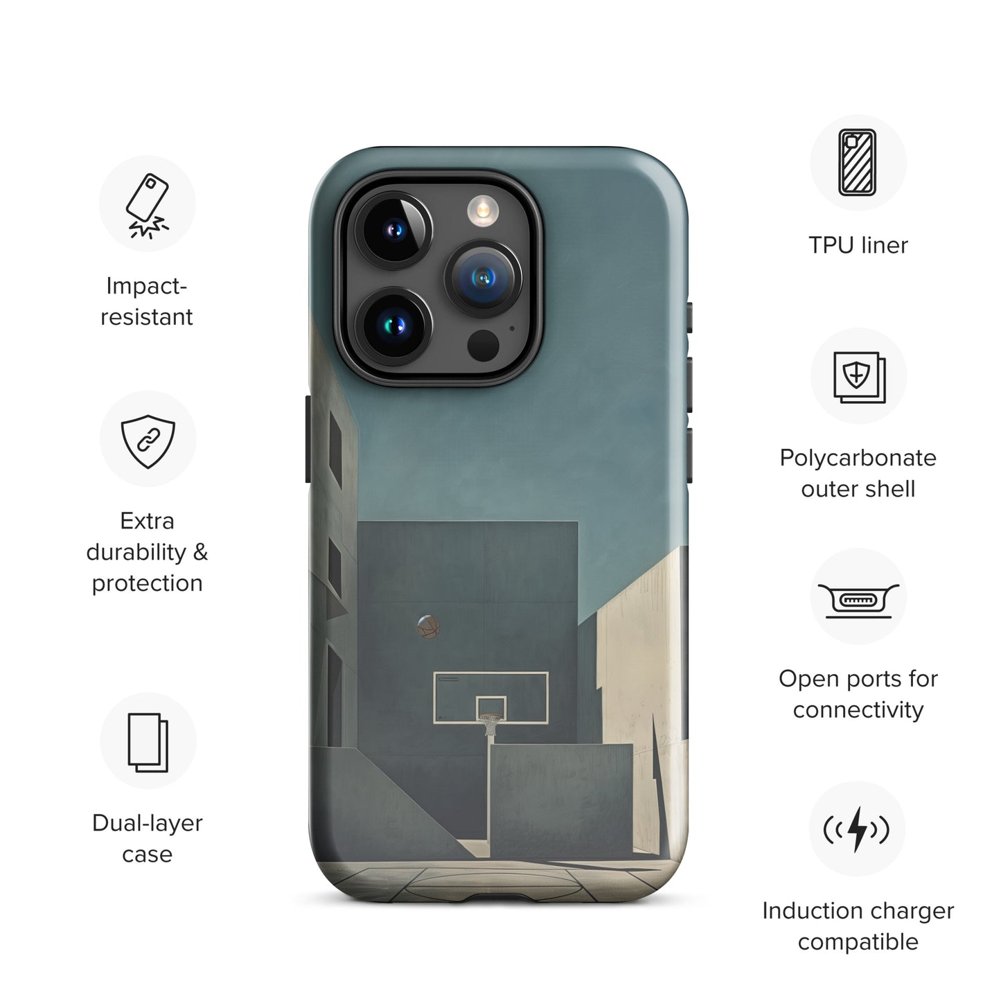 "Concrete" Tough Case for iPhone®