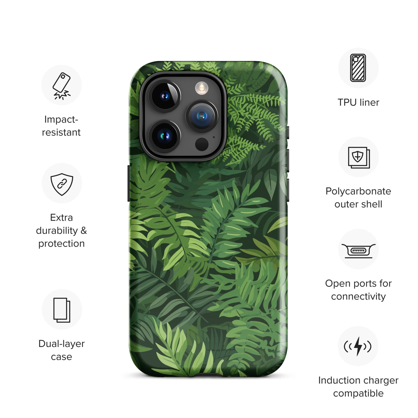 "Ferns" Tough Case for iPhone®