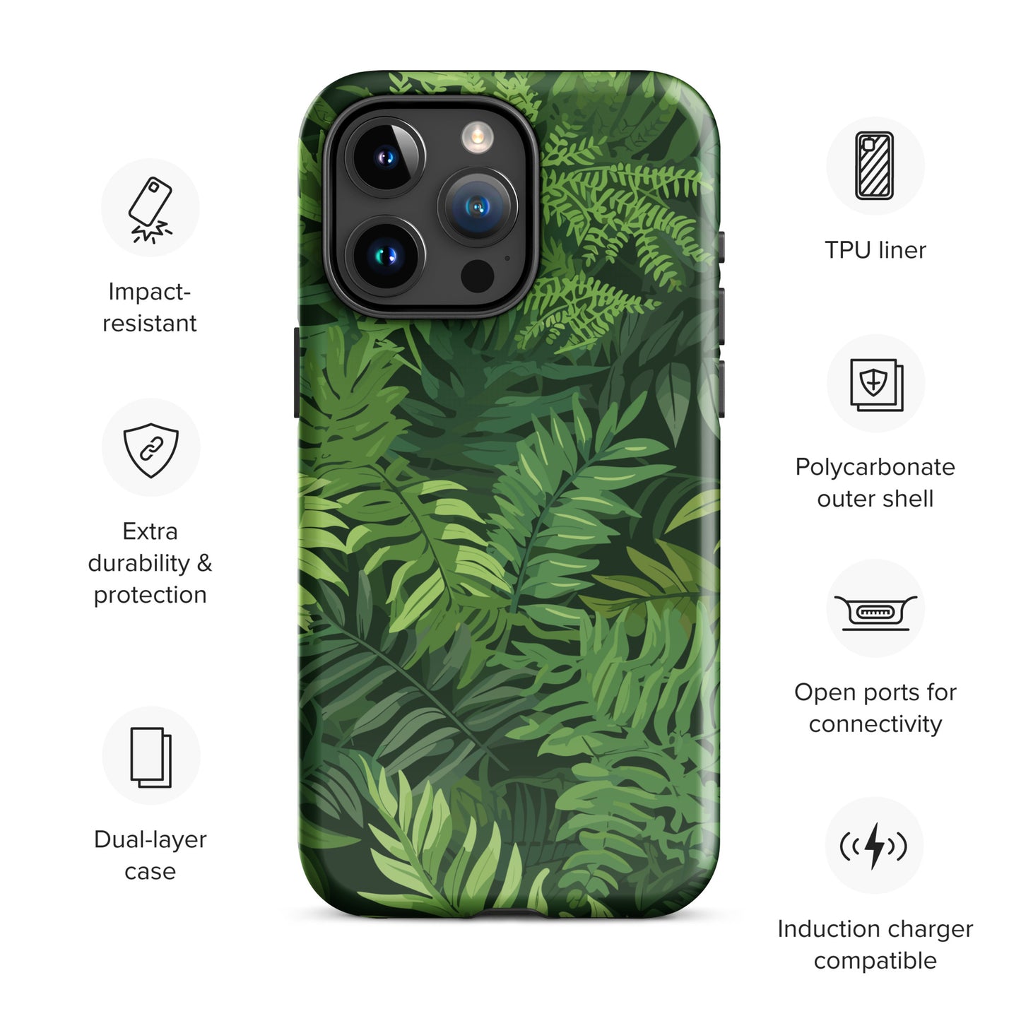 "Ferns" Tough Case for iPhone®