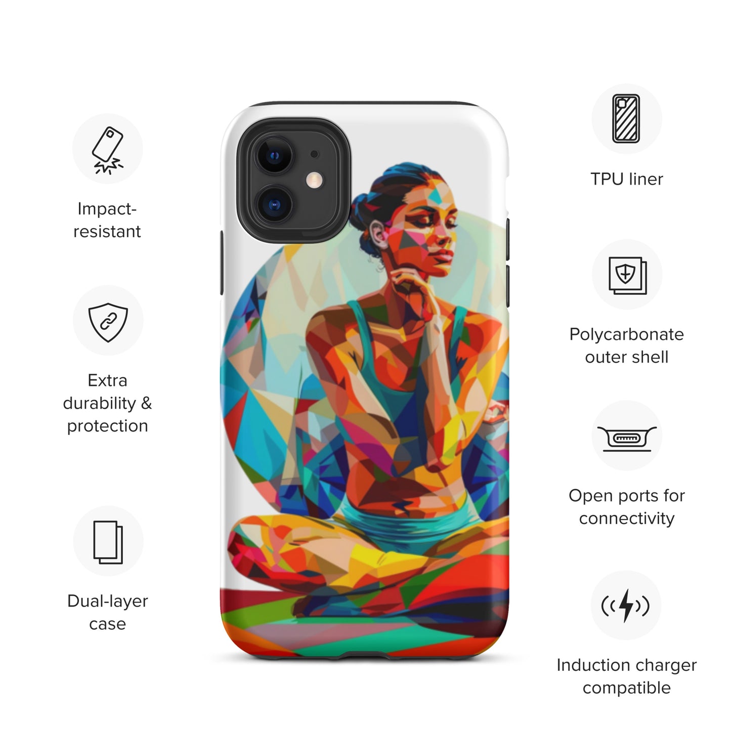 "sukhasana" Tough Case for iPhone®