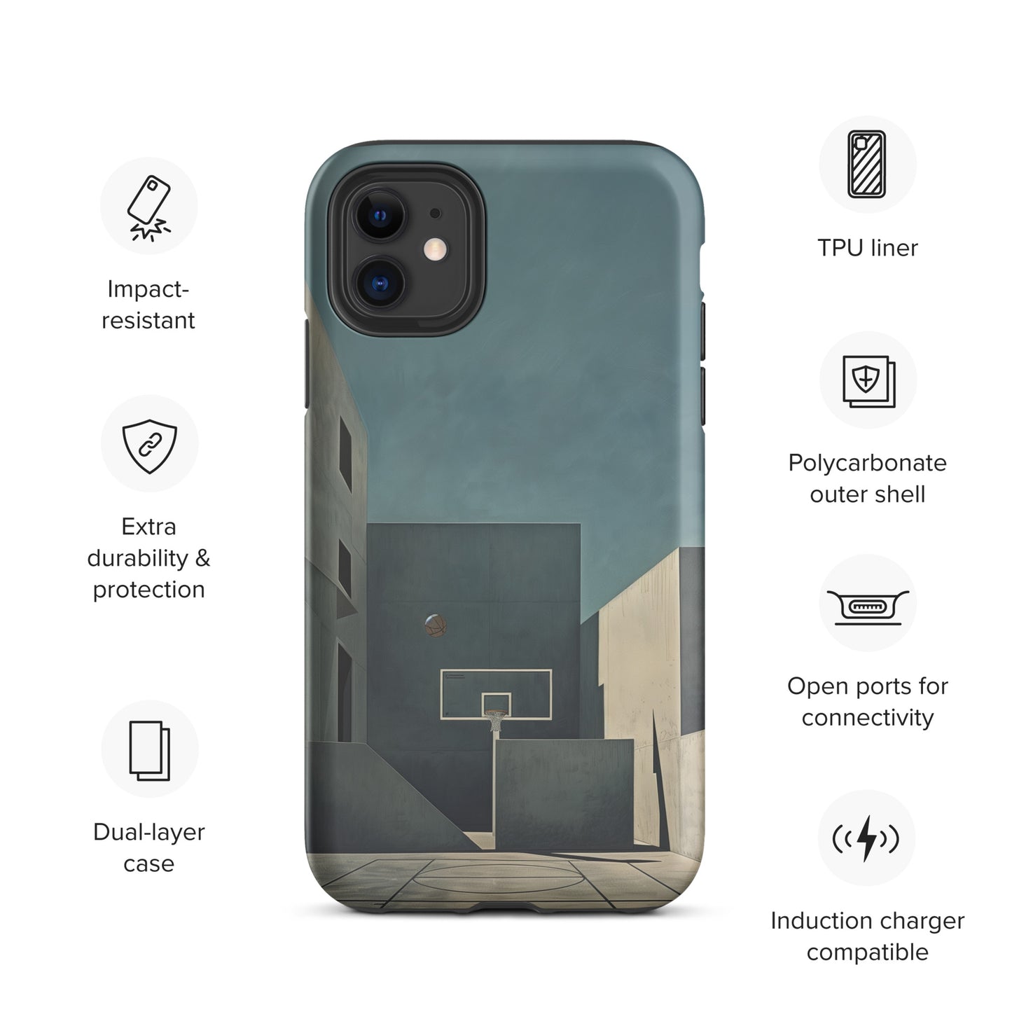 "Concrete" Tough Case for iPhone®