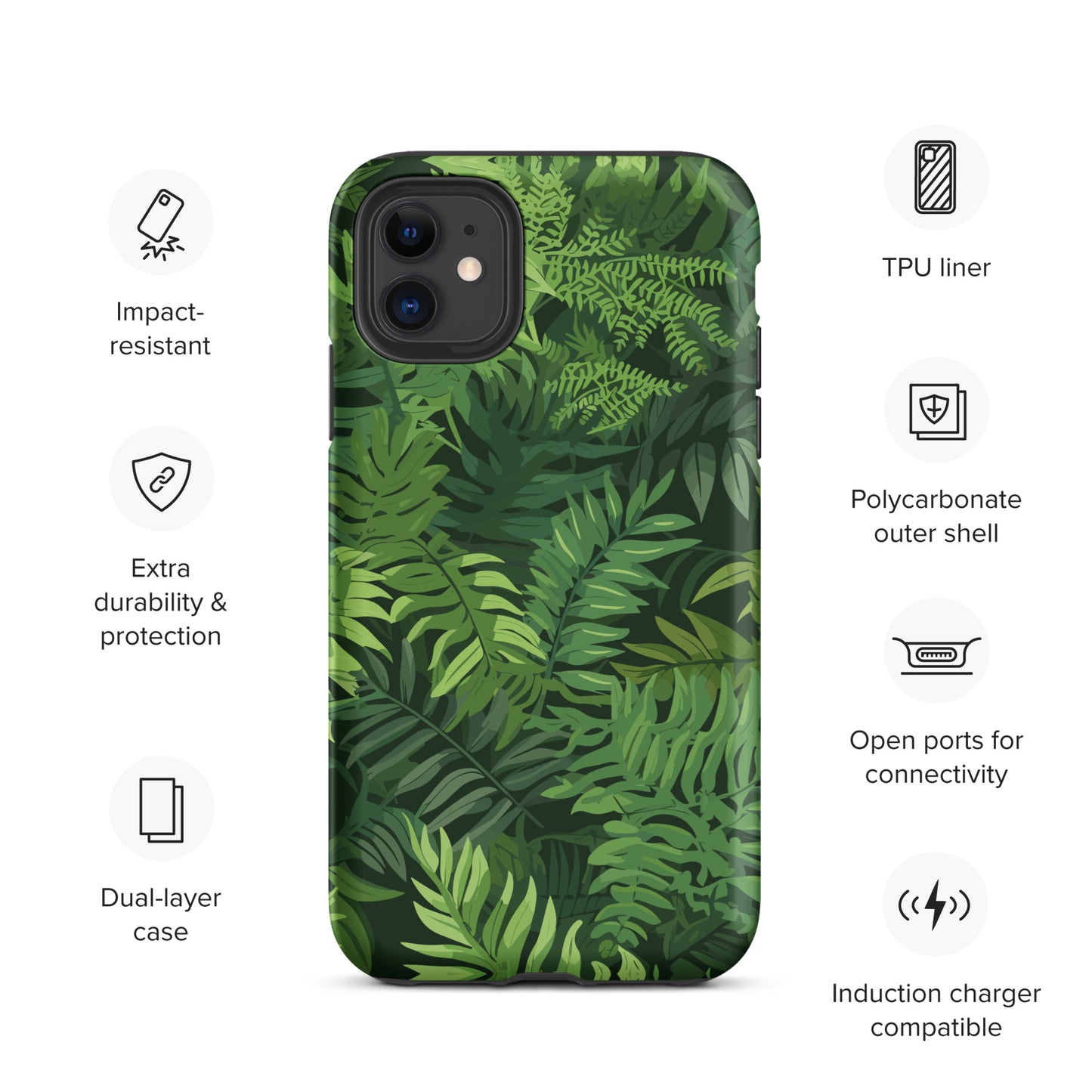 "Ferns" Tough Case for iPhone®