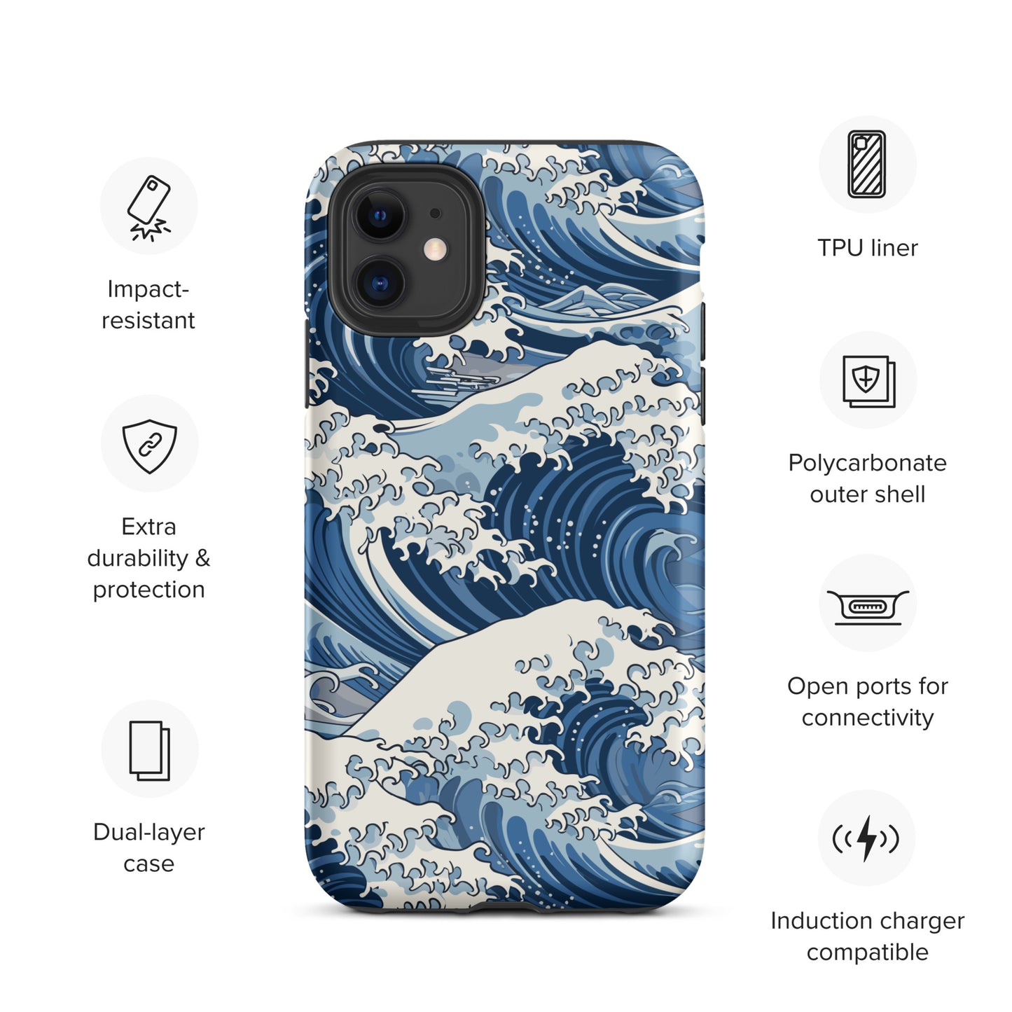 "Wave" Tough Case for iPhone®