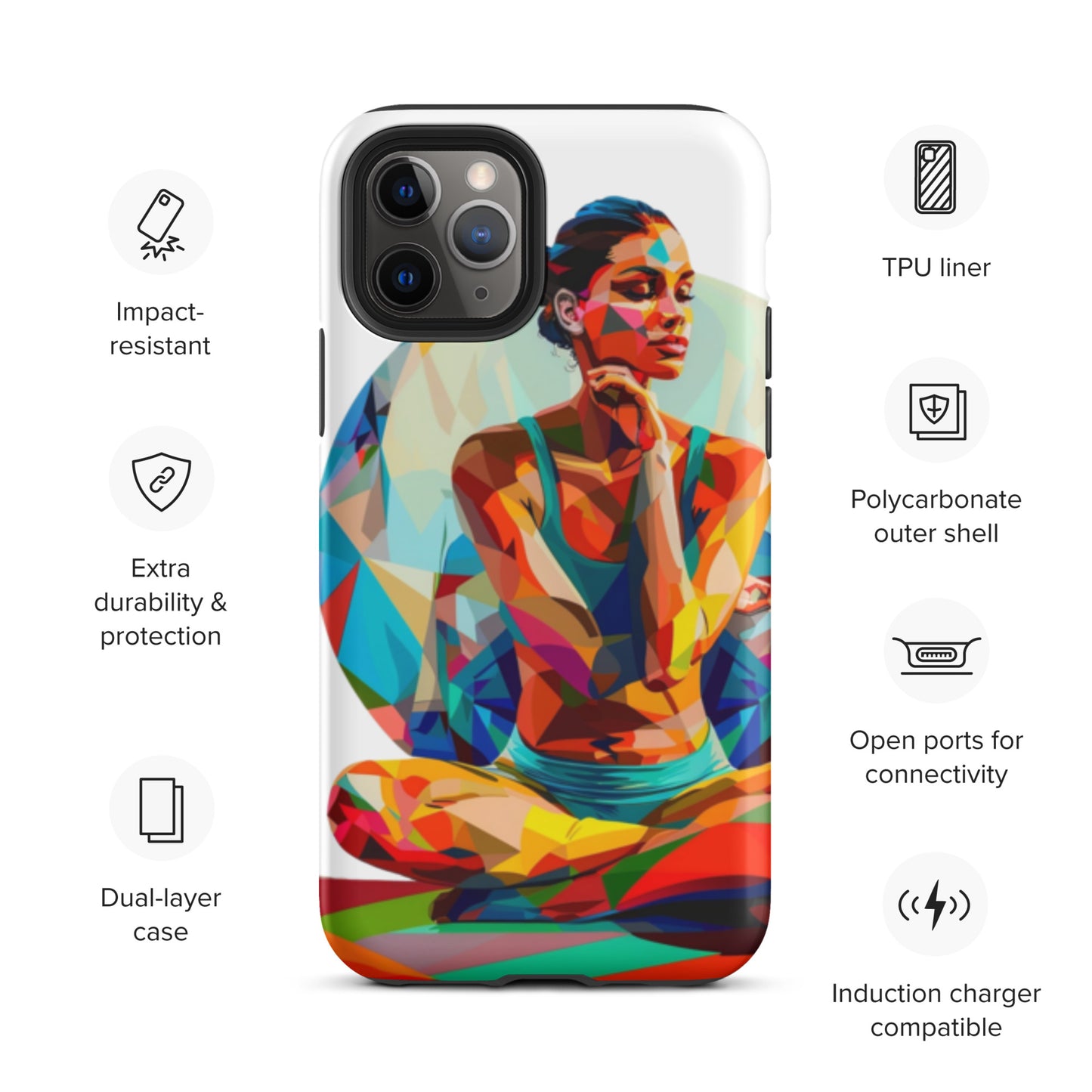 "sukhasana" Tough Case for iPhone®