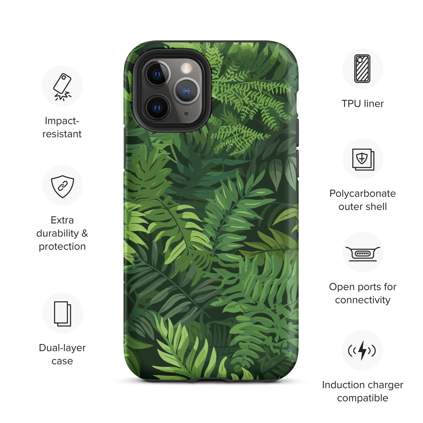 "Ferns" Tough Case for iPhone®