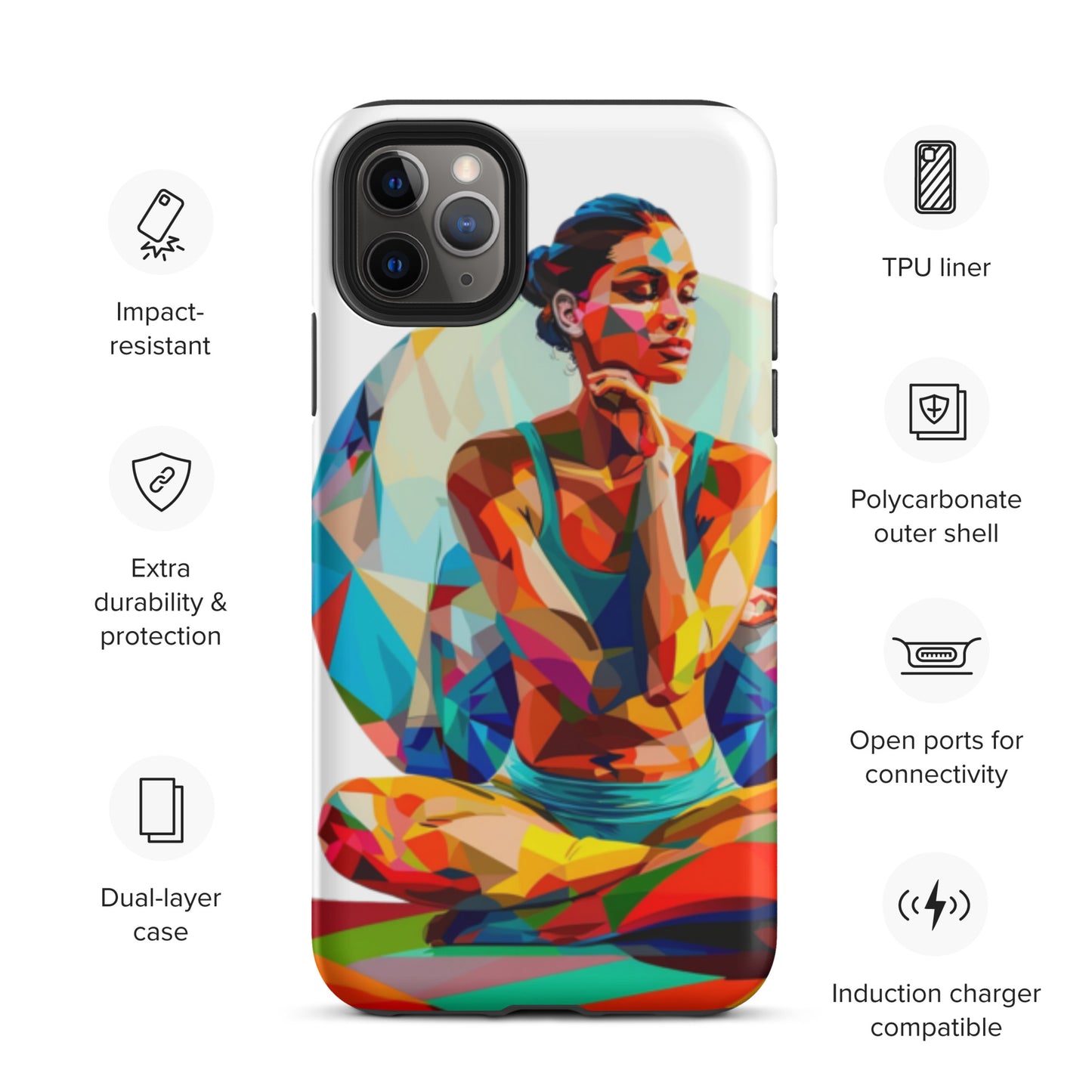 "sukhasana" Tough Case for iPhone®