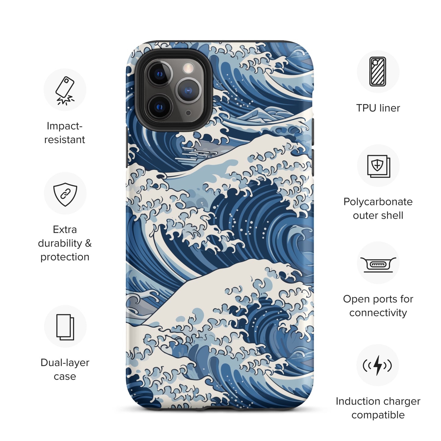 "Wave" Tough Case for iPhone®