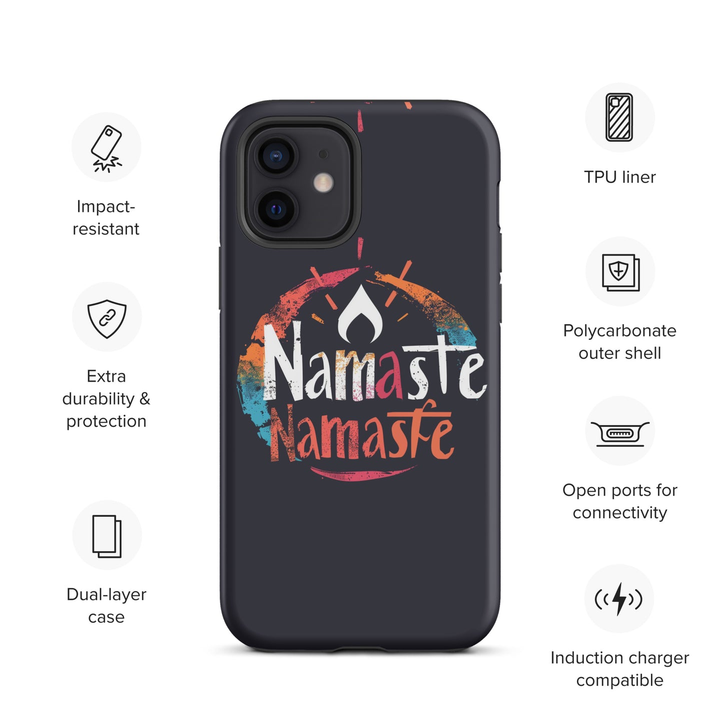 "Namaste 2" Tough Case for iPhone®