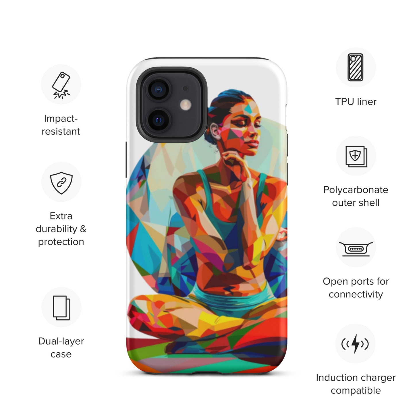 "sukhasana" Tough Case for iPhone®