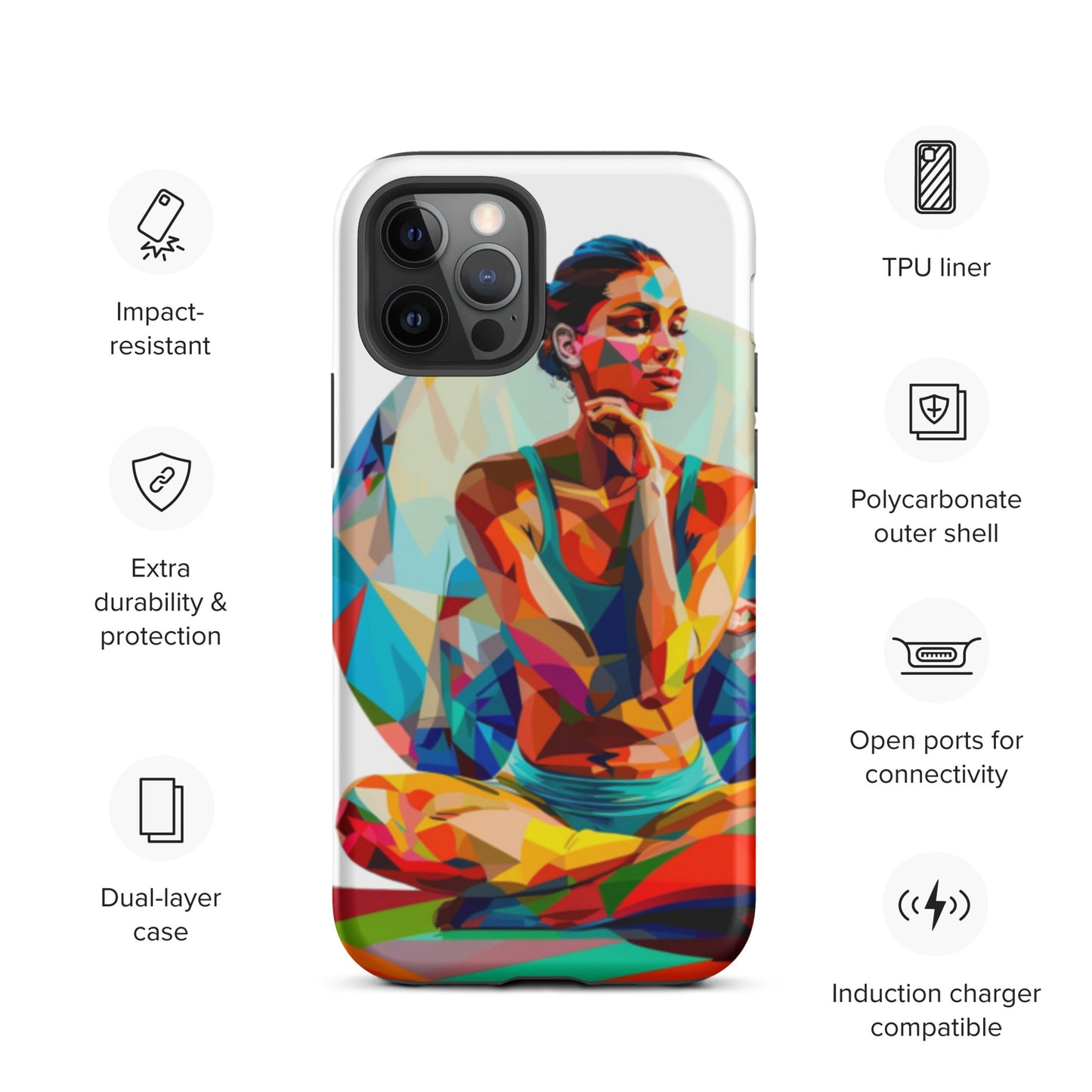 "sukhasana" Tough Case for iPhone®