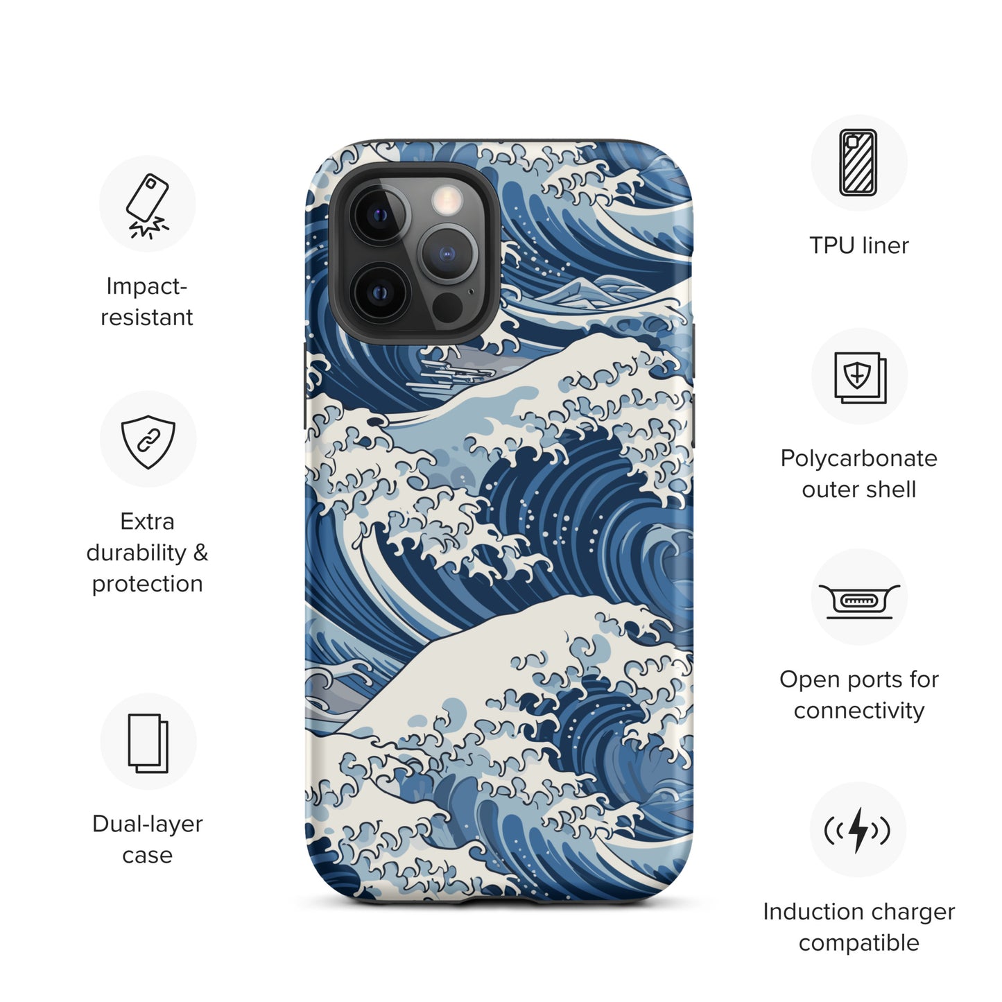 "Wave" Tough Case for iPhone®