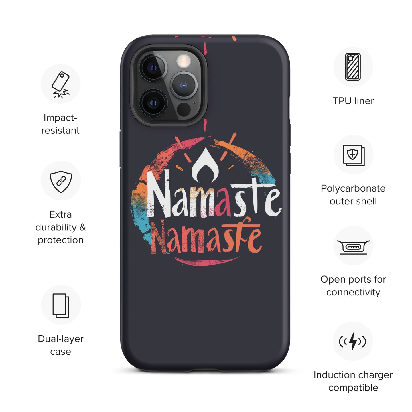 "Namaste 2" Tough Case for iPhone®