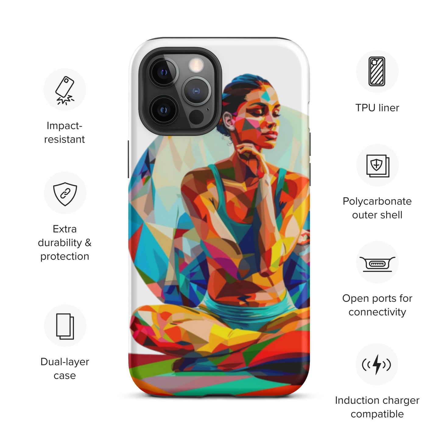 "sukhasana" Tough Case for iPhone®