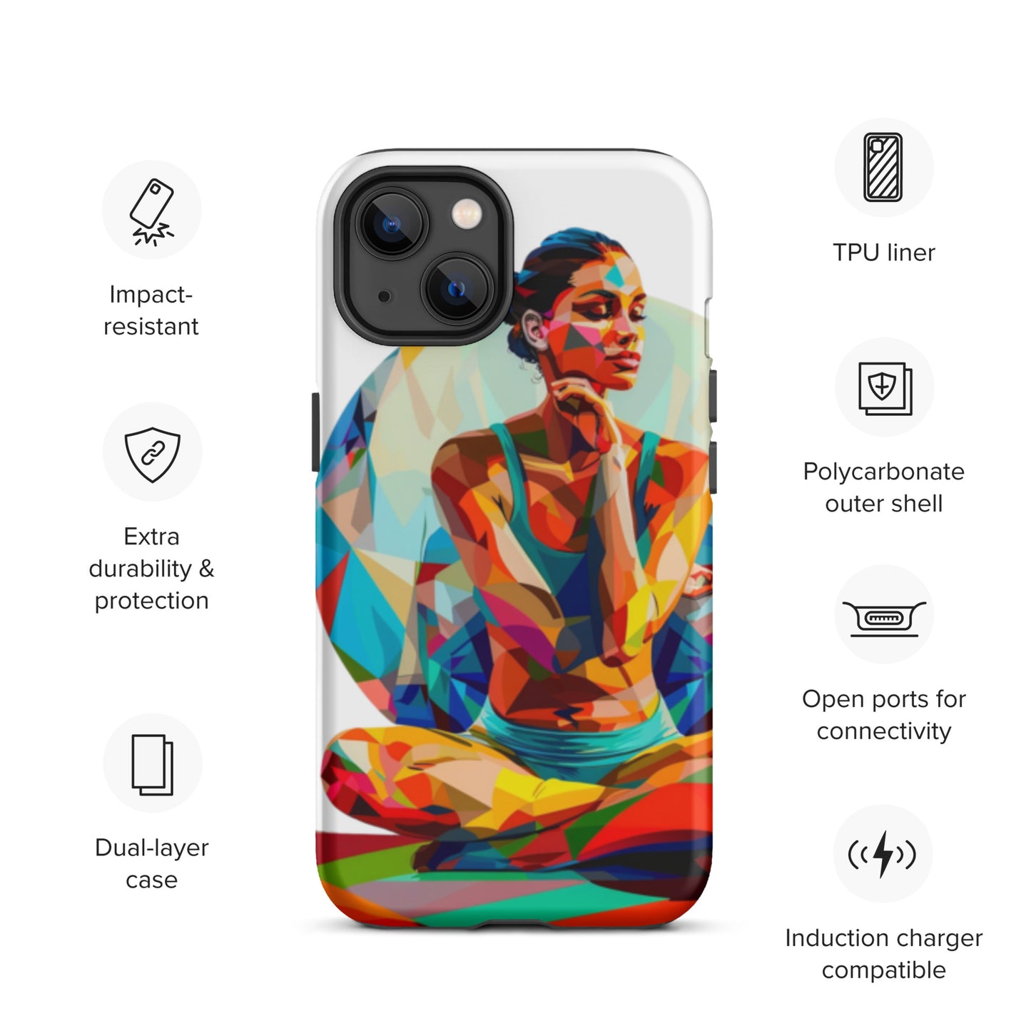 "sukhasana" Tough Case for iPhone®