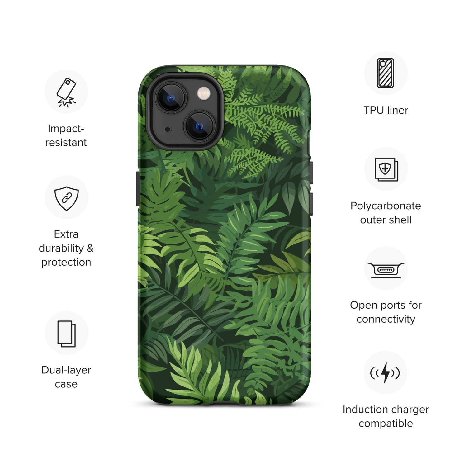 "Ferns" Tough Case for iPhone®