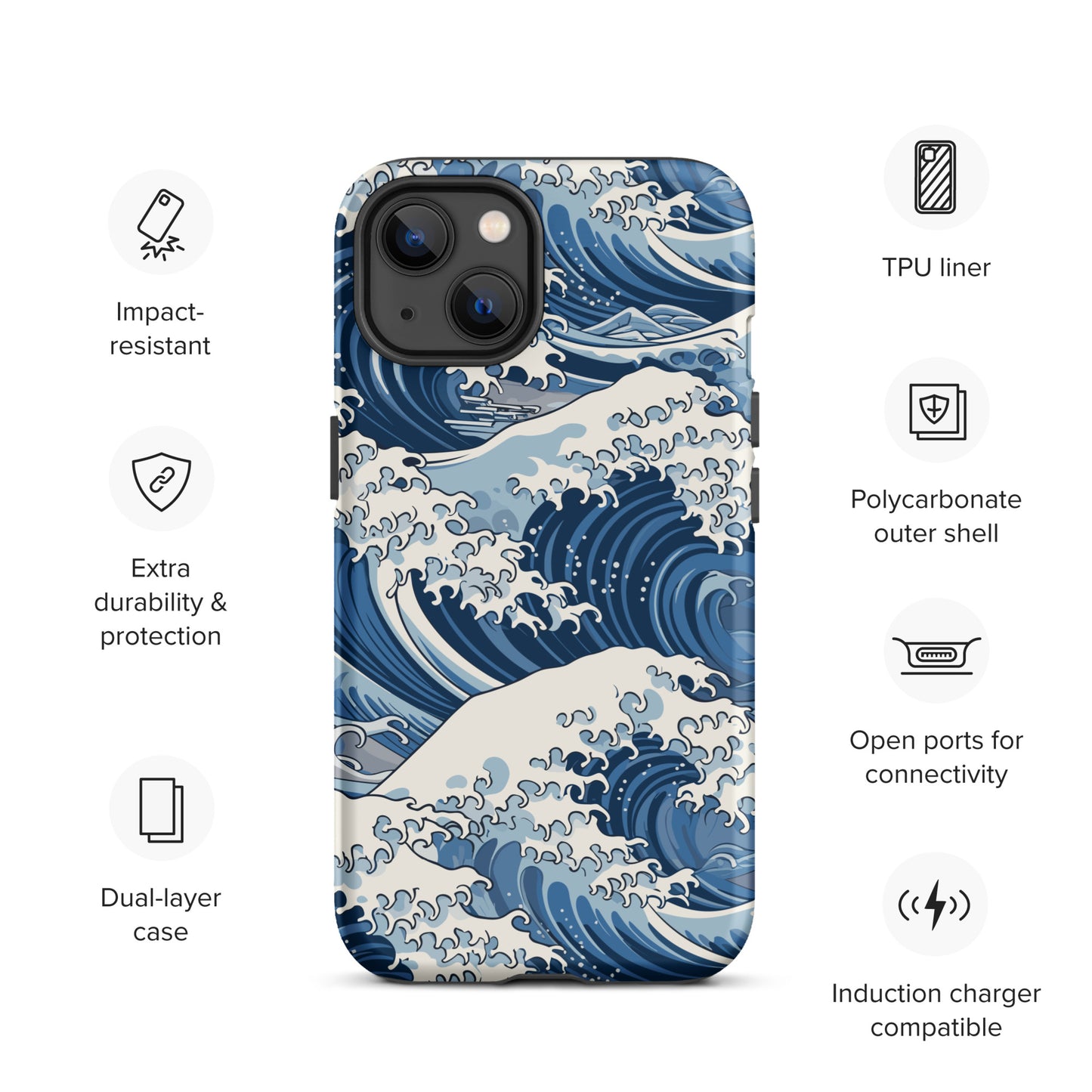 "Wave" Tough Case for iPhone®