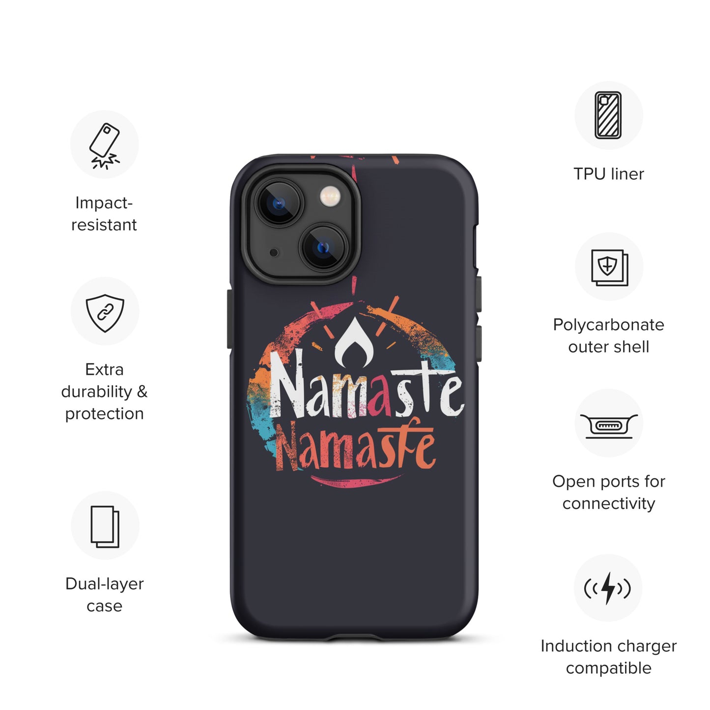 "Namaste 2" Tough Case for iPhone®