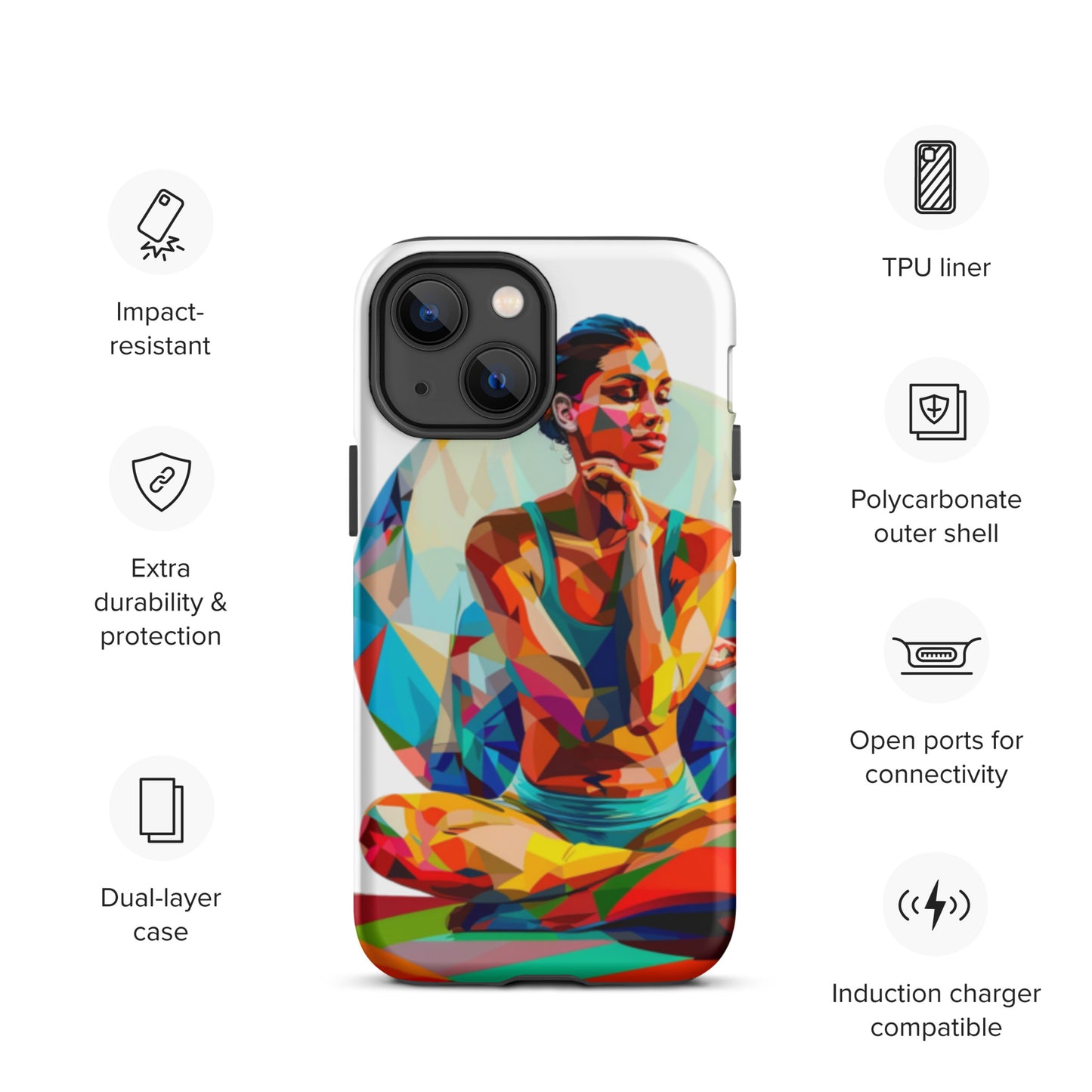 "sukhasana" Tough Case for iPhone®