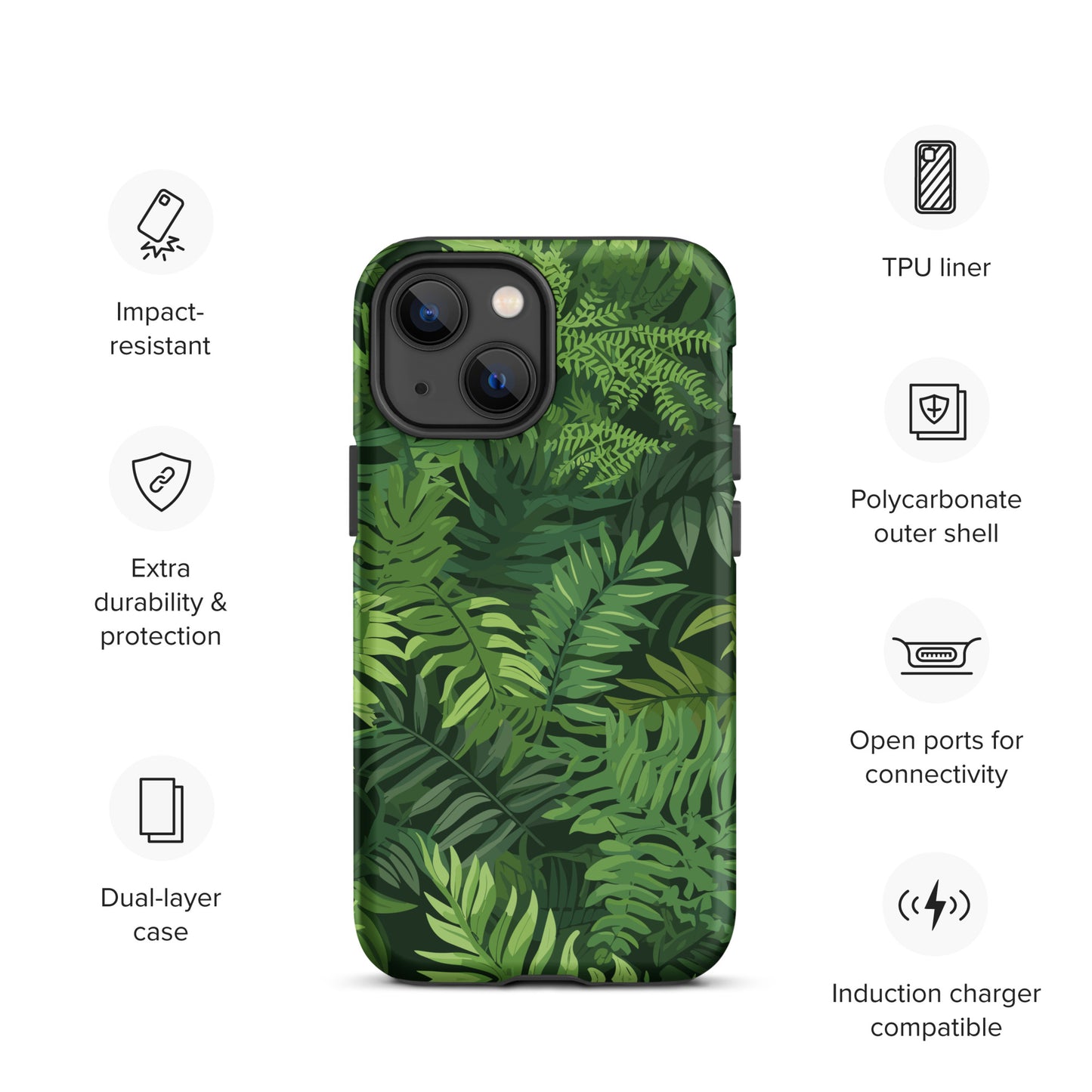 "Ferns" Tough Case for iPhone®