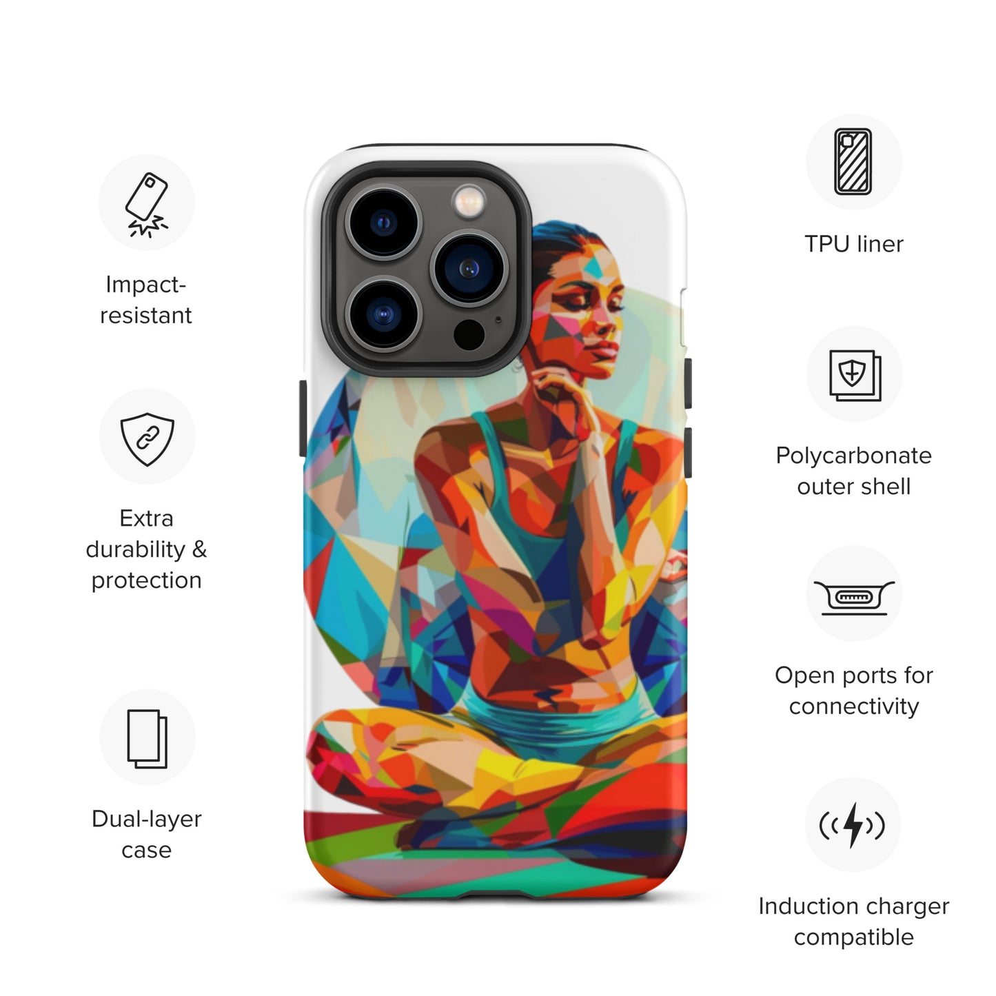 "sukhasana" Tough Case for iPhone®