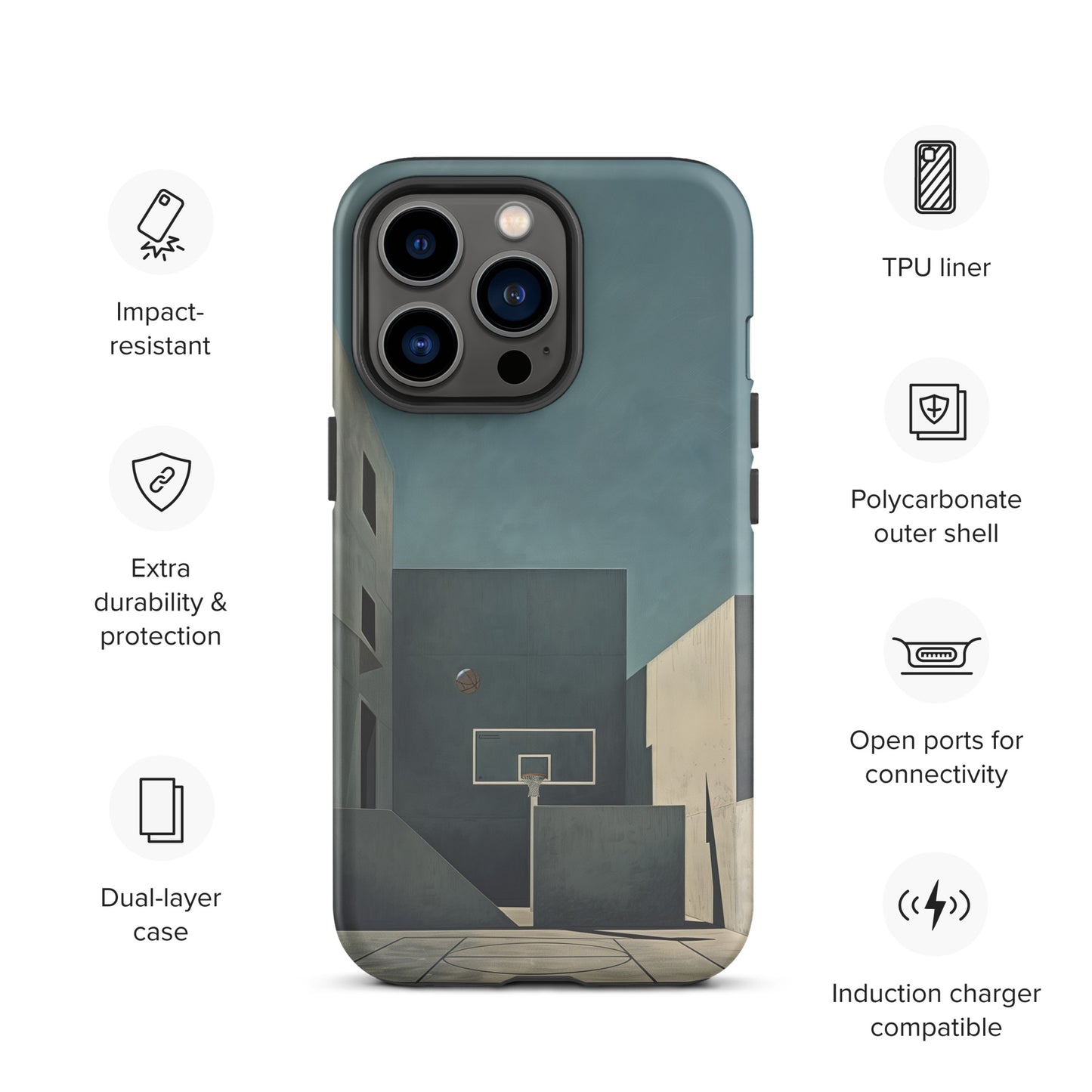 "Concrete" Tough Case for iPhone®