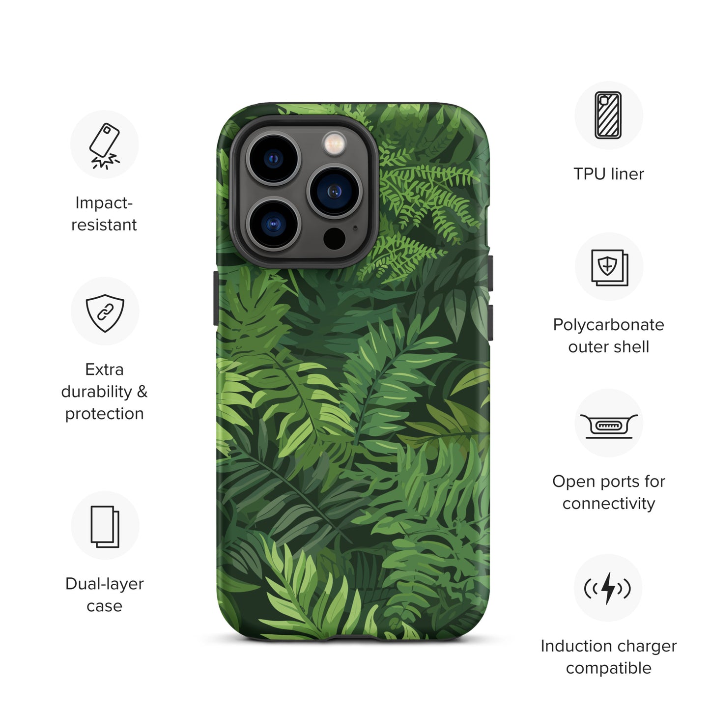 "Ferns" Tough Case for iPhone®