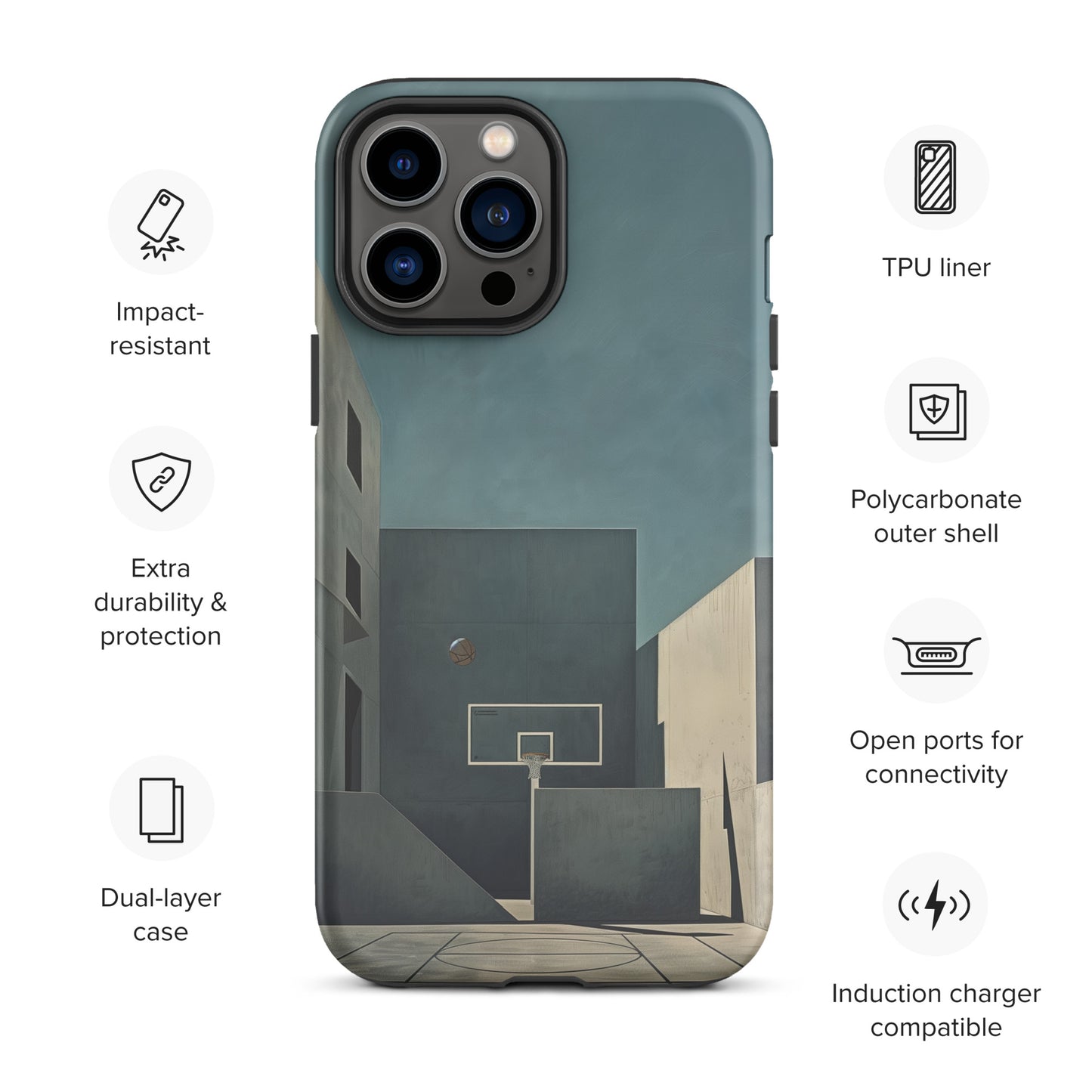 "Concrete" Tough Case for iPhone®