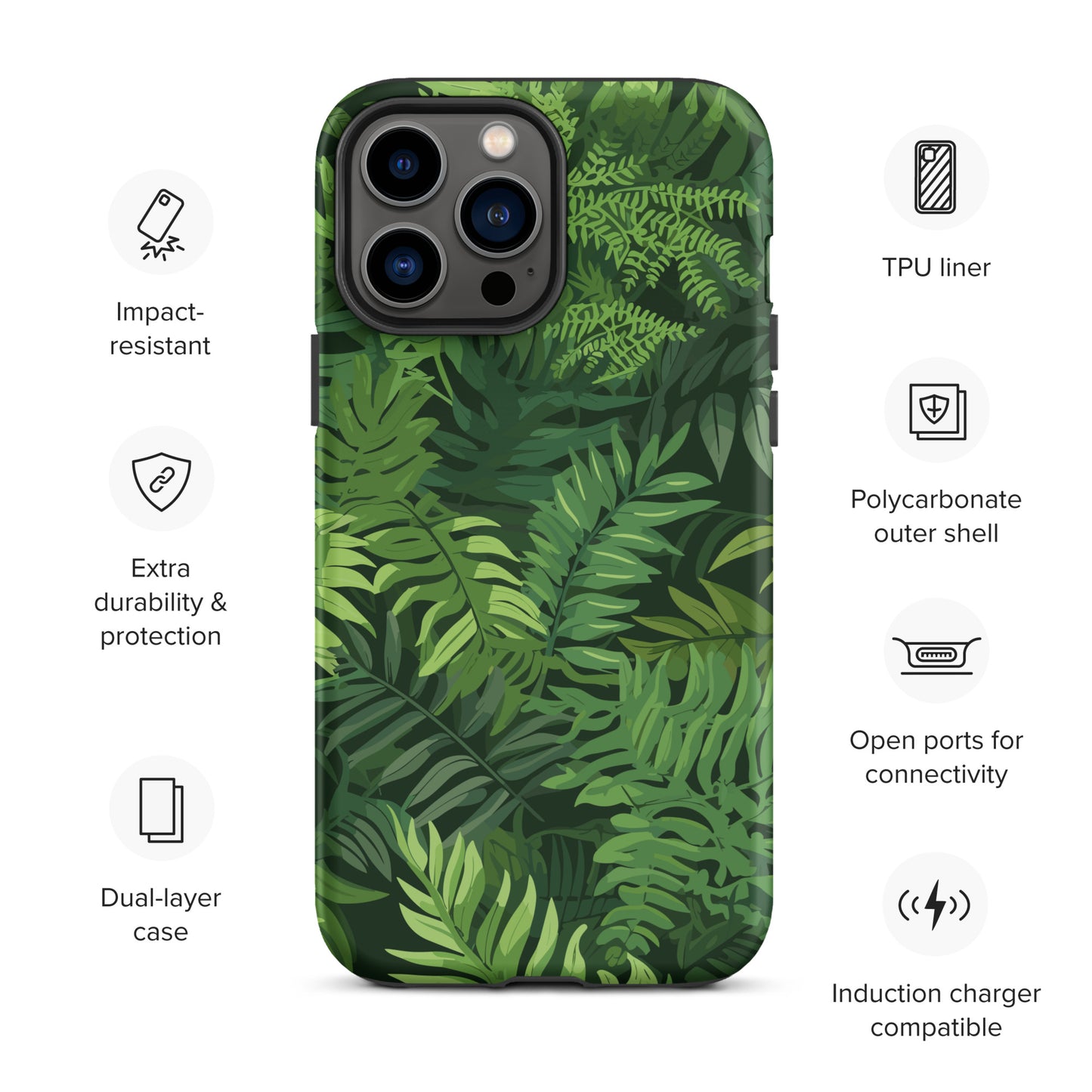 "Ferns" Tough Case for iPhone®