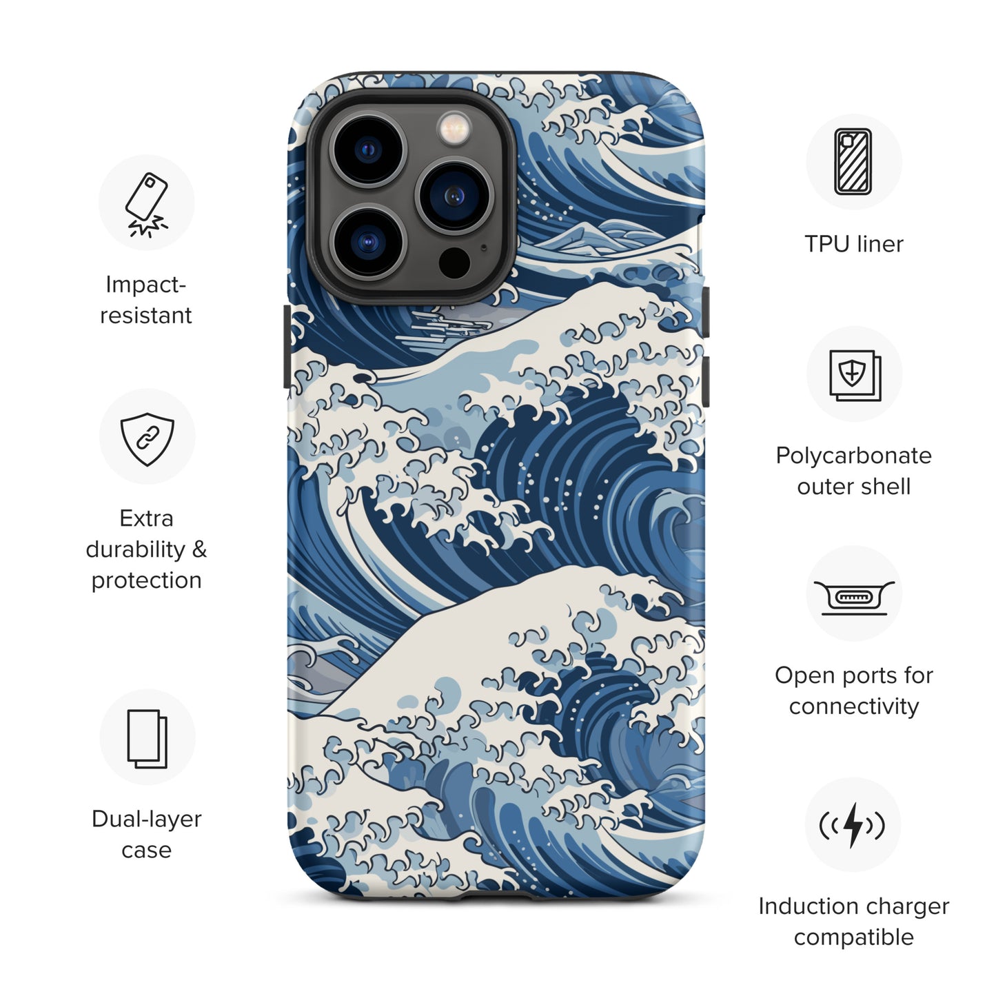 "Wave" Tough Case for iPhone®