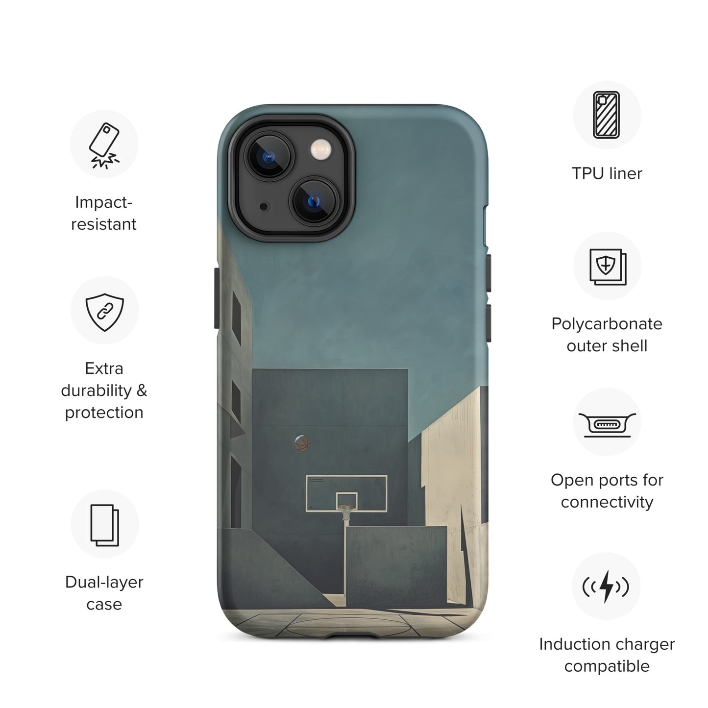 "Concrete" Tough Case for iPhone®