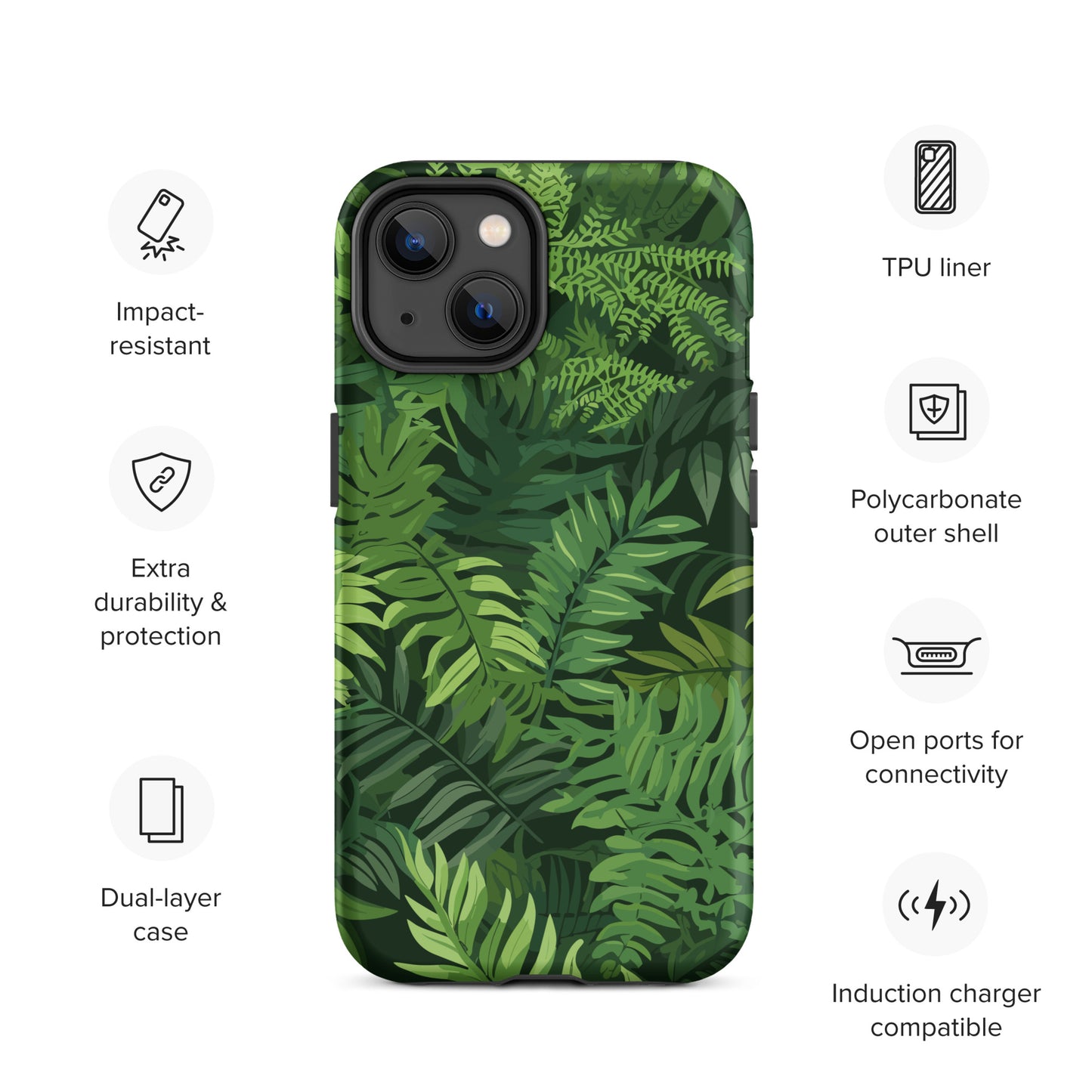 "Ferns" Tough Case for iPhone®