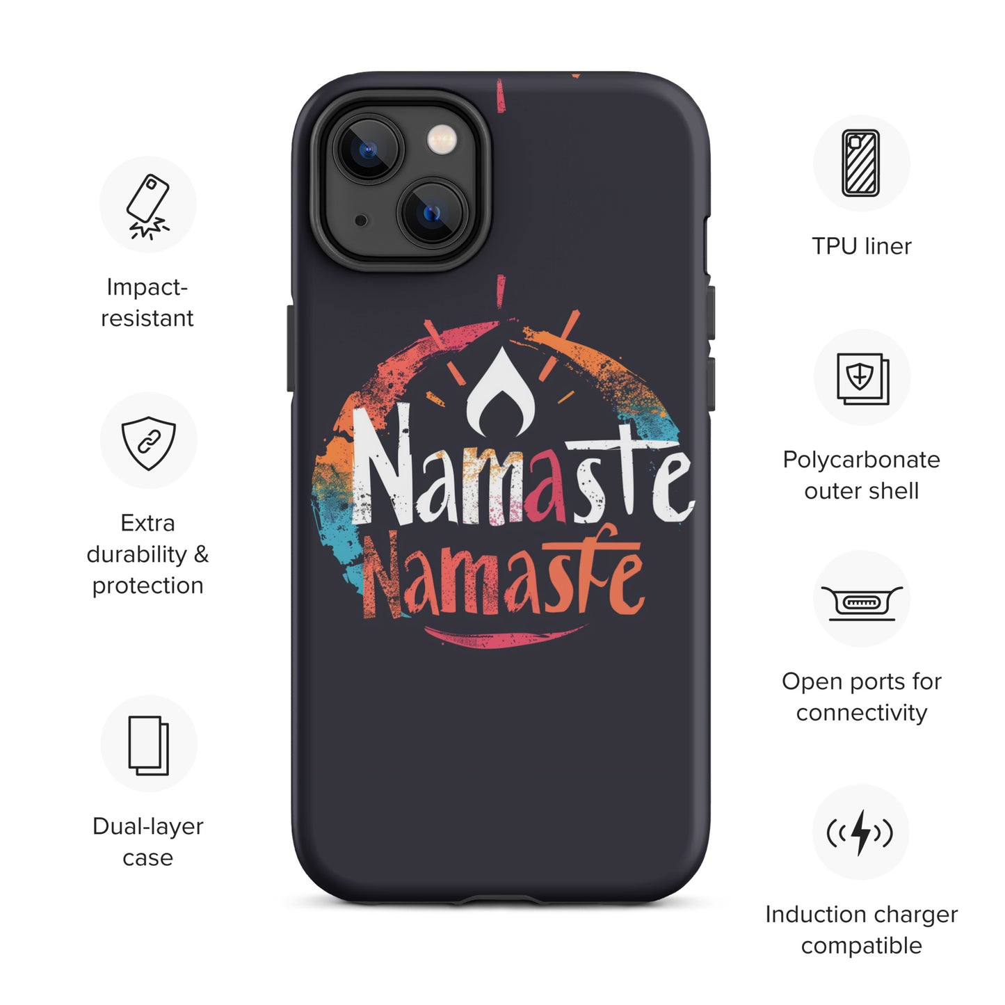 "Namaste 2" Tough Case for iPhone®