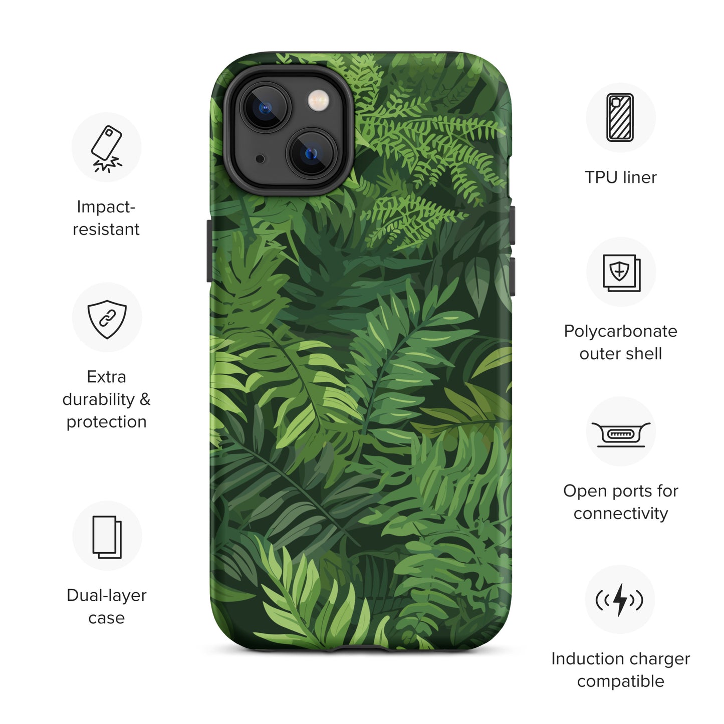 "Ferns" Tough Case for iPhone®