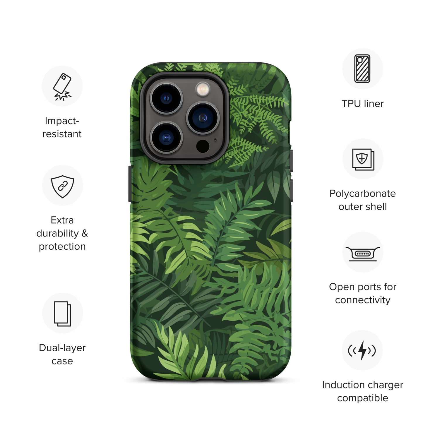 "Ferns" Tough Case for iPhone®