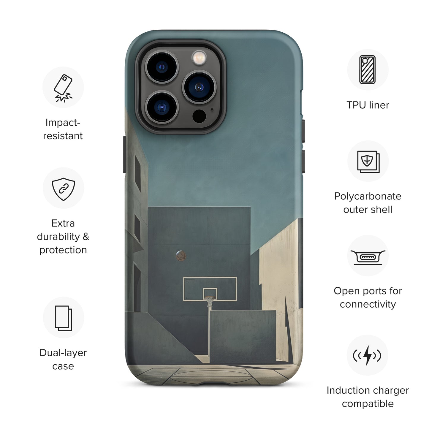 "Concrete" Tough Case for iPhone®