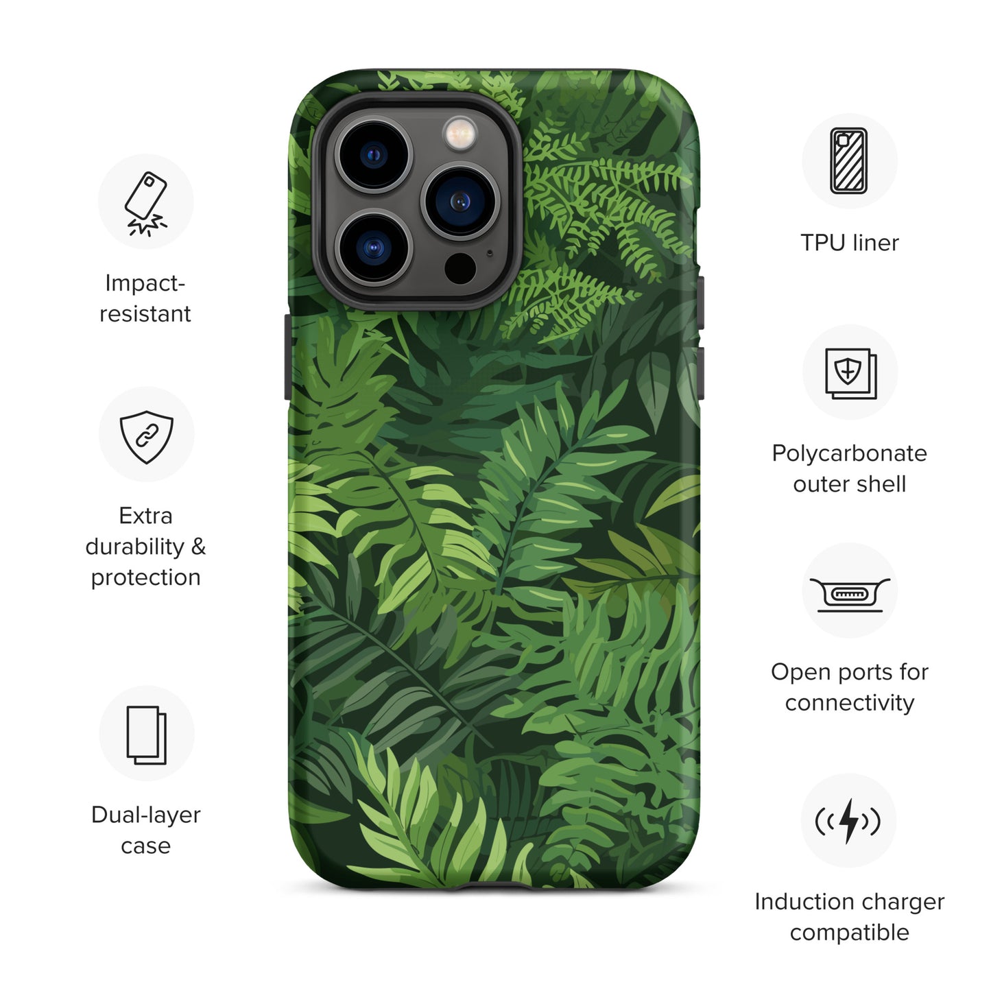 "Ferns" Tough Case for iPhone®